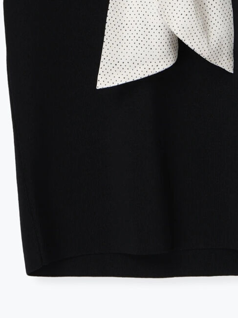 Te chichi「スカーフカラーハーフスリーブニット」|ニット・セーター|