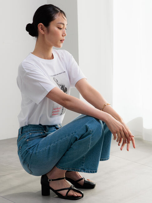 Te chichi「マリリンモンローモノクロフォトTシャツ」|Tシャツ・カットソー|