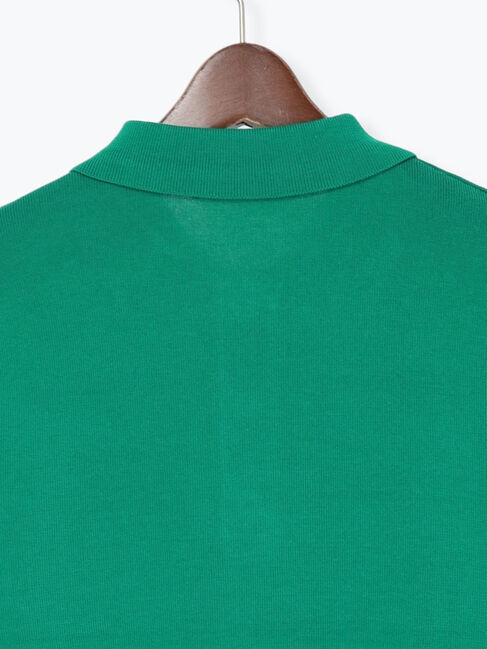 Te chichi「【調温】ハーフスリーブニットポロ」|ニット・セーター|