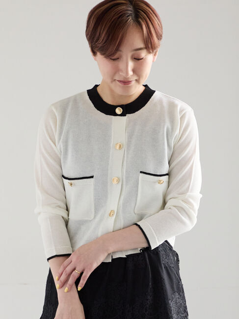 Te chichi「ハイツイストペーパータッチカーディガン」|カーディガン|