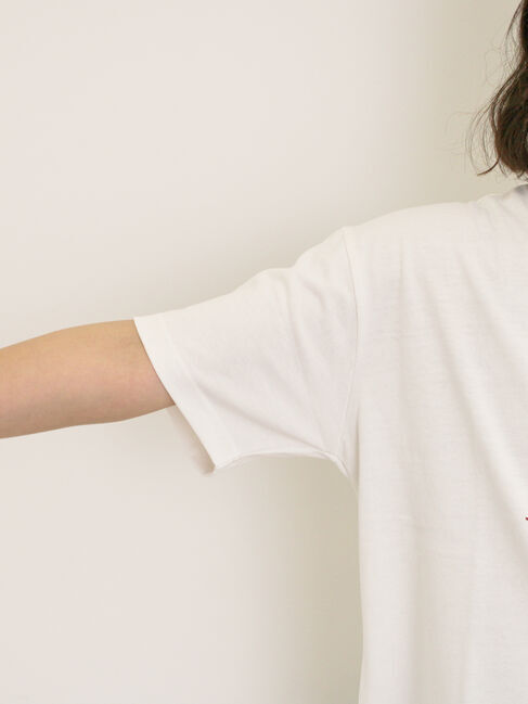 Samansa Mos2「建物プリントTシャツ」|Tシャツ・カットソー|