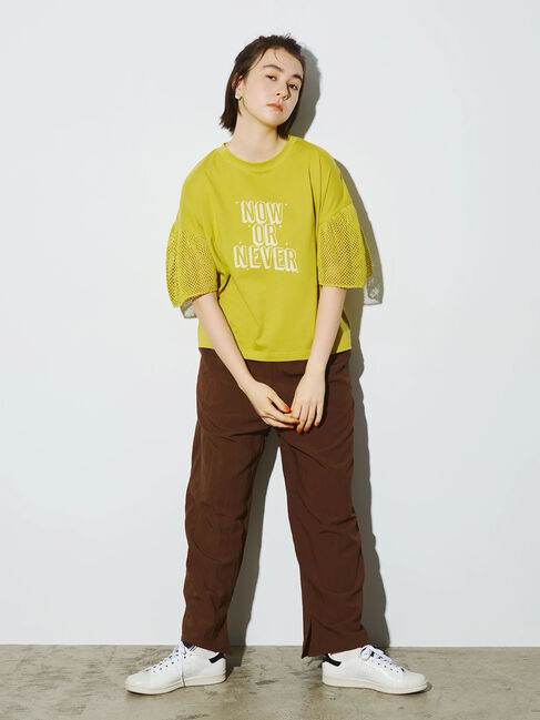 SM2「[接触冷感]袖メッシュプリントTシャツ」|Tシャツ・カットソー|