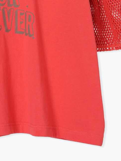 SM2「[接触冷感]袖メッシュプリントTシャツ」|Tシャツ・カットソー|