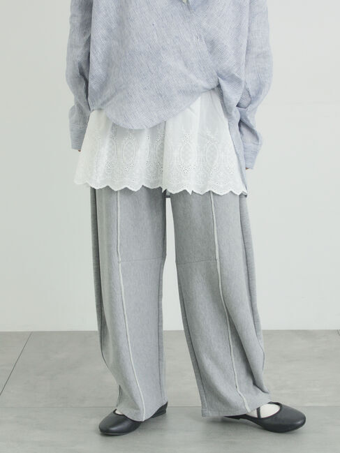 Samansa Mos2「カーブシルエットスウェットパンツ」|その他|