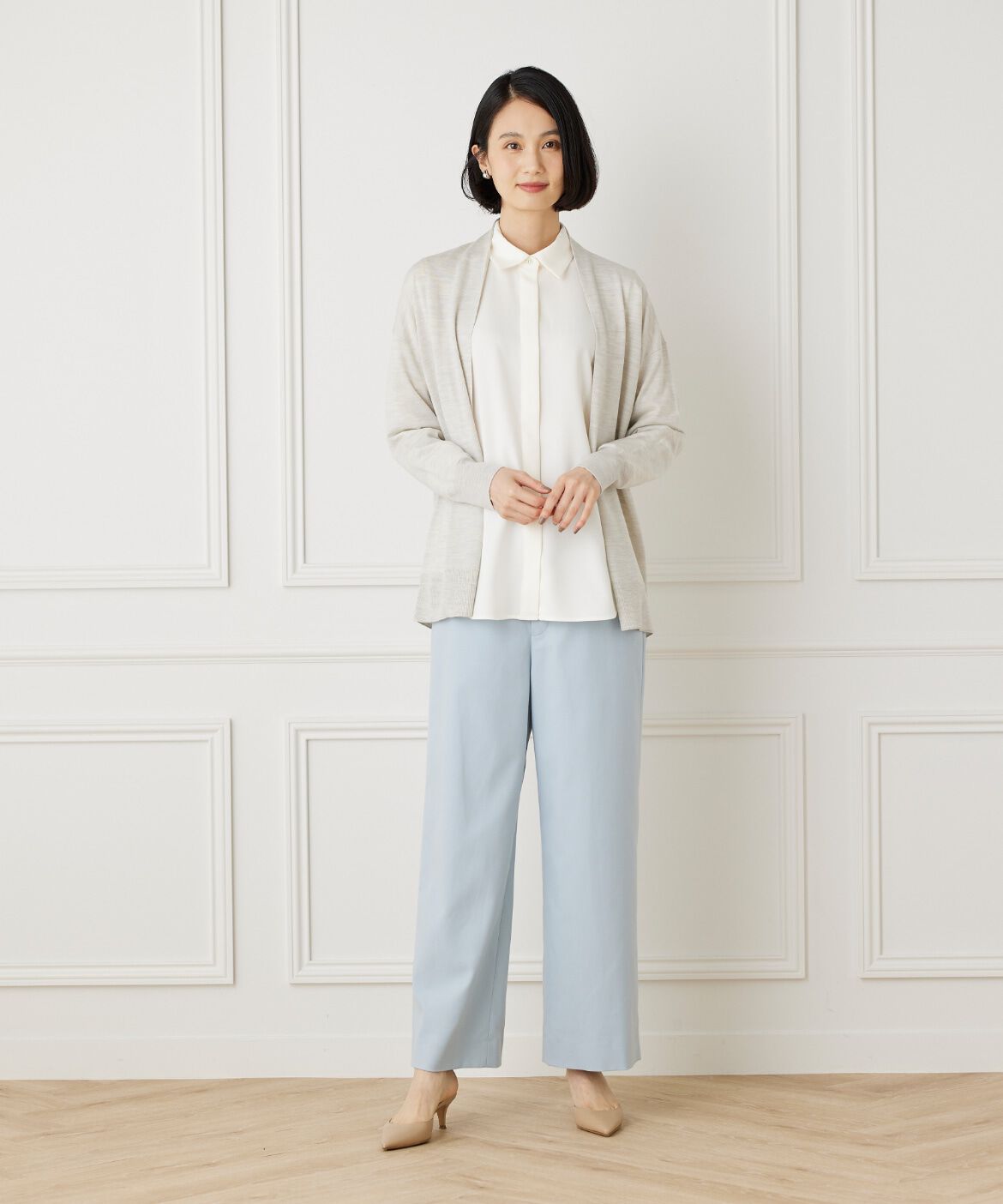 7-IDconcept.「シャツカラーブラウス」|シャツ・ブラウス|