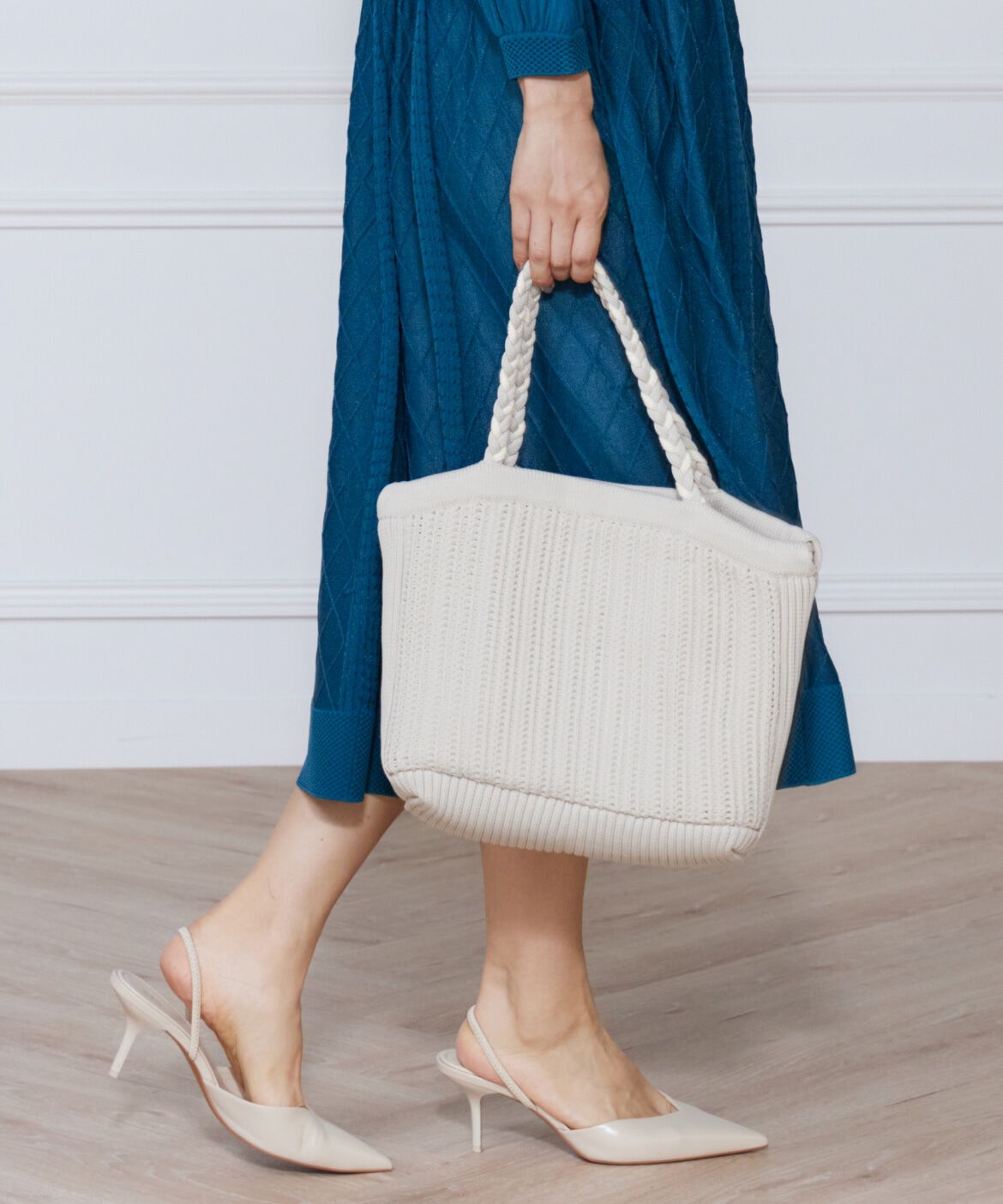 ef-de Black「バンピーストライプバッグ」|ハンドバッグ|