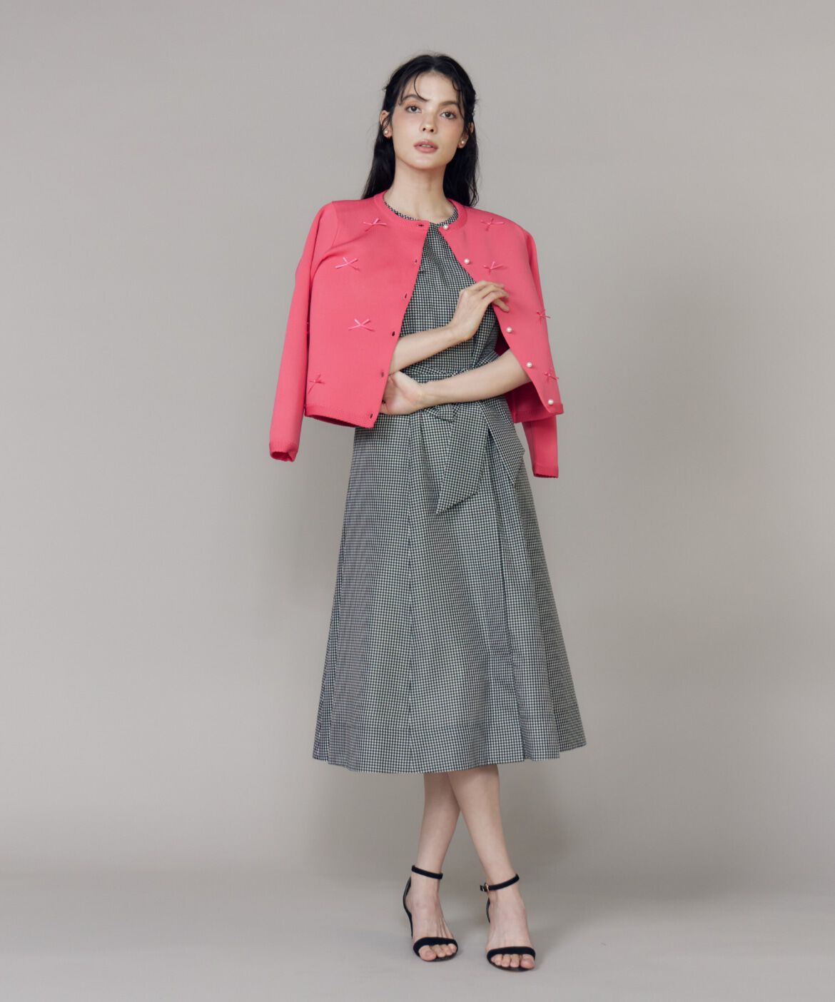 Maglie le cassetto「《M Maglie le cassetto》フラワーモチーフレースワンピース」|ワンピース|