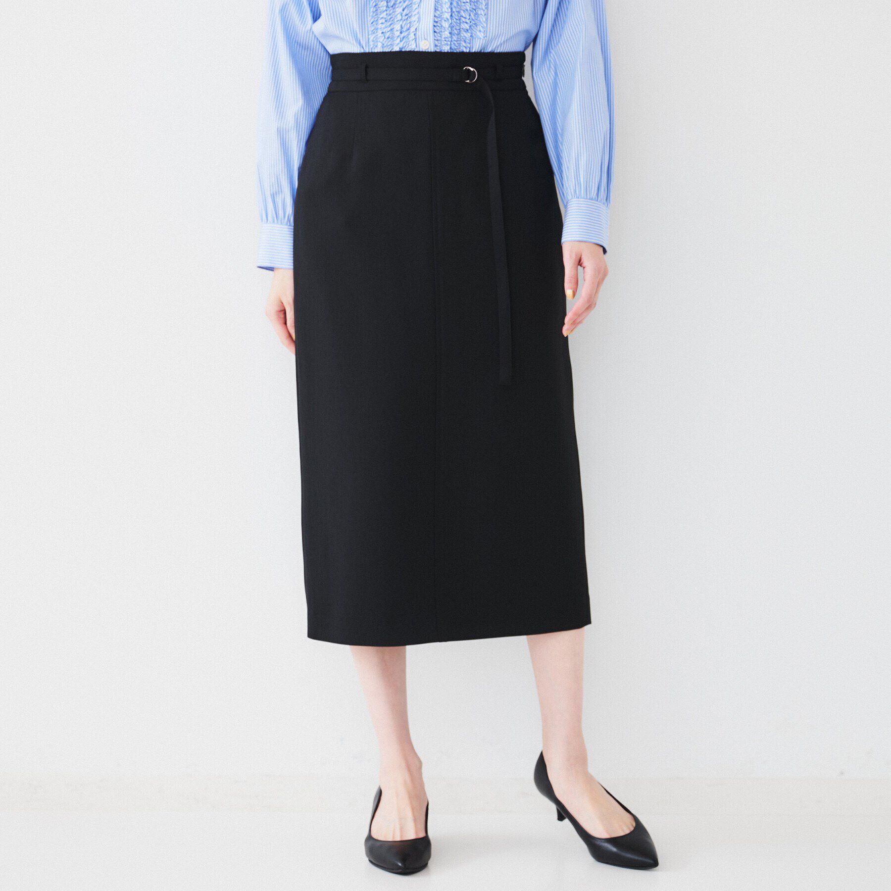 UNTITLED「【接触冷感/UV/セットアップ可能】ライトウェイト ナロースカート」|スカート|