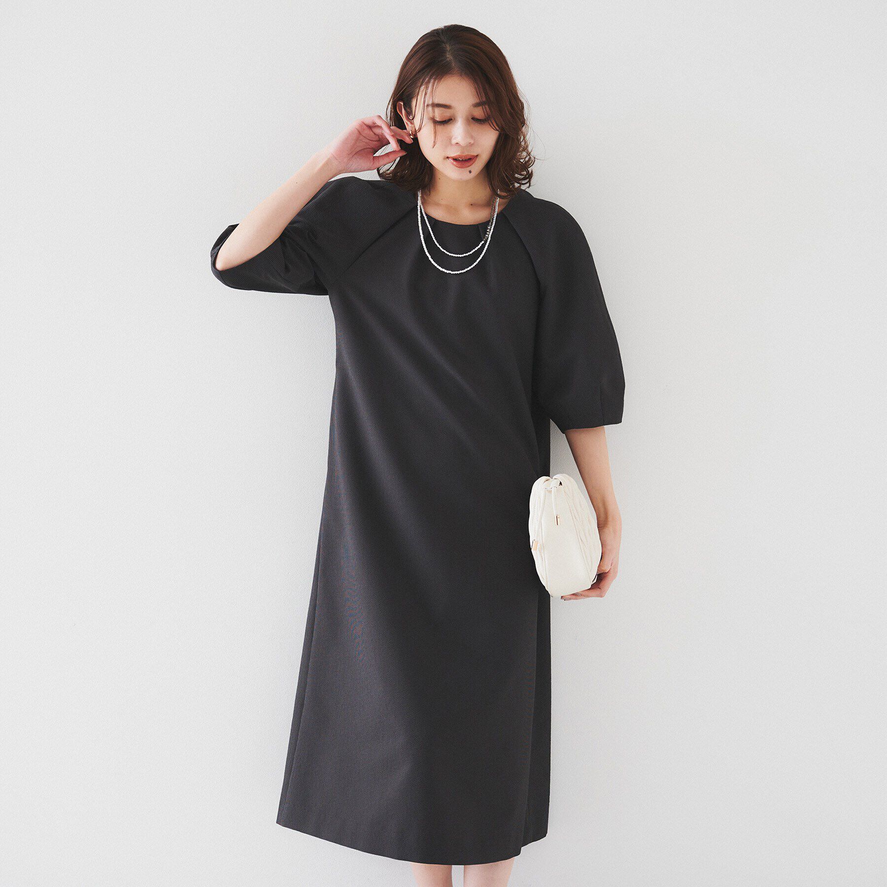 UNTITLED「【ストレッチ/ポケットあり】サッカーワンピース」|ワンピース|