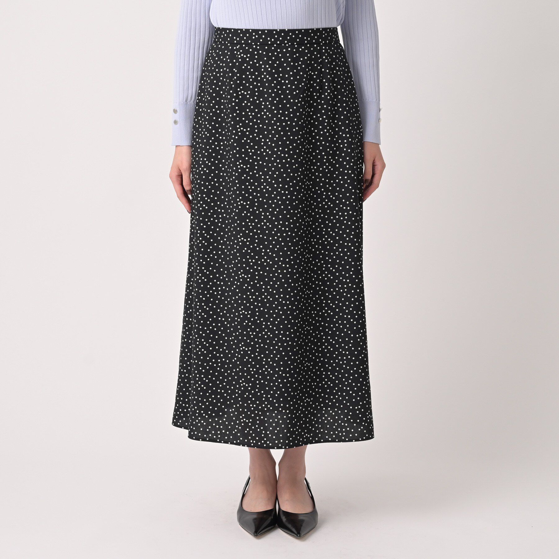 UNTITLED「【セットアップ可/後ろウエストゴム】ランダムドットスカート」|スカート|