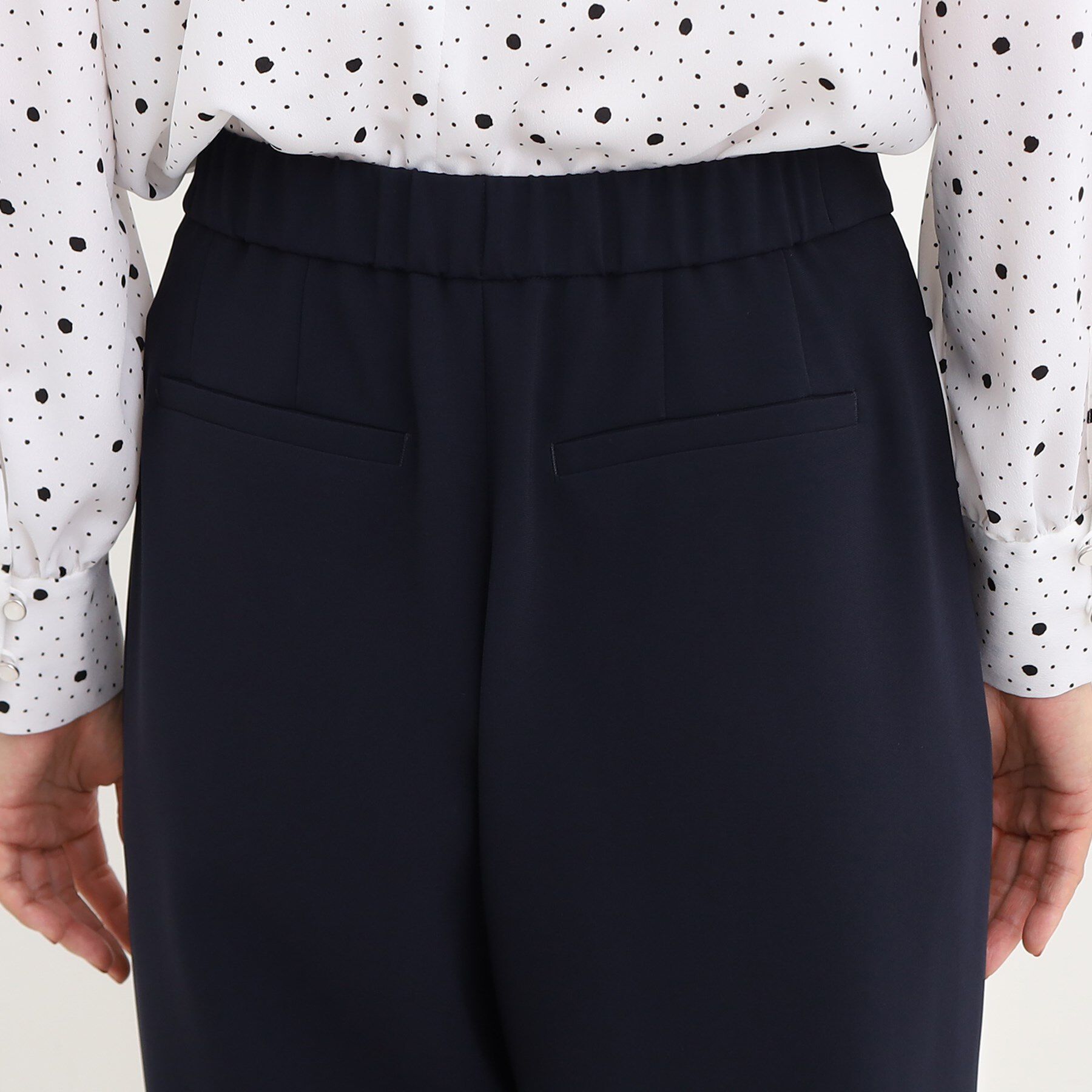 Reflect「【フォーマル/洗える/セットアップ可】タック入りワイドパンツ」|その他|