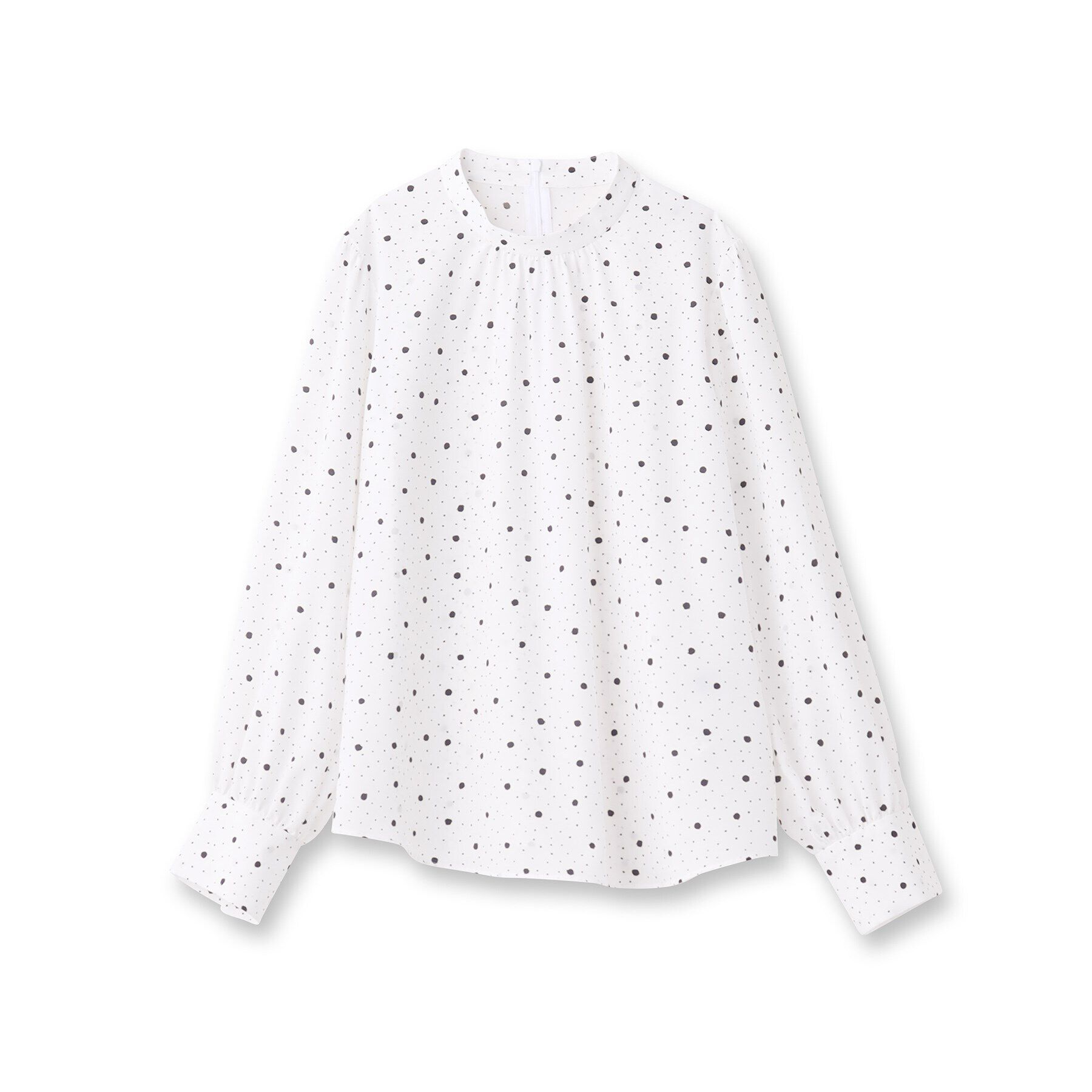 Reflect「【フォーマル/マシンウォッシュ可】ドットプリントブラウス」|シャツ・ブラウス|