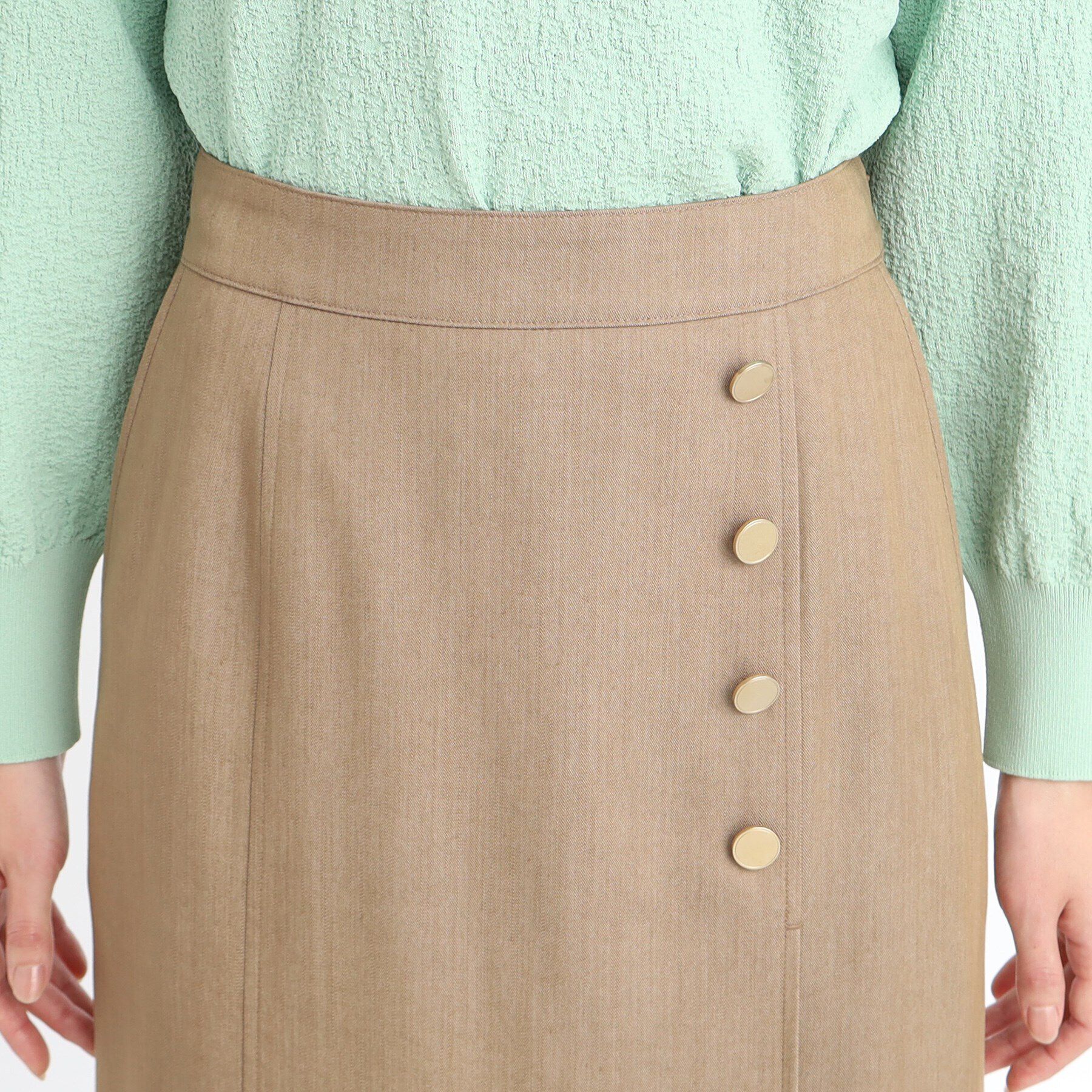 Reflect「【手洗い可】デニム調タイトスカート」|スカート|