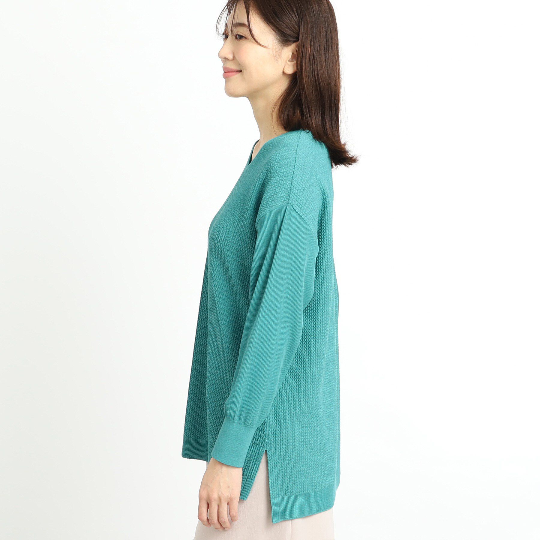 Reflect「【WEB先行カラーあり／ヒップ周りカバー】オフボディニット」|ニット・セーター|