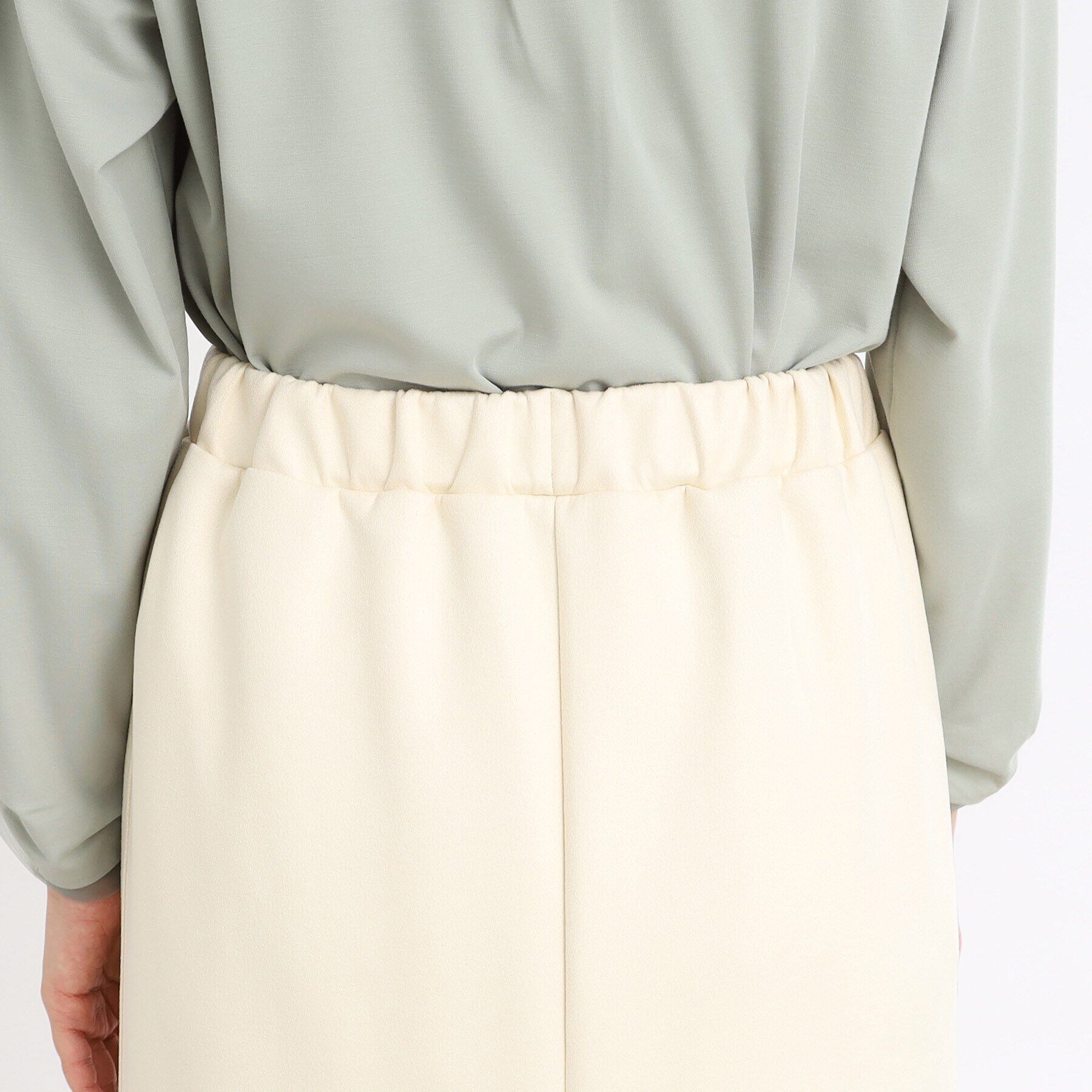 Reflect「【手洗い可／ウエスト総ゴム／細見え】リラクシータイトスカート」|スカート|