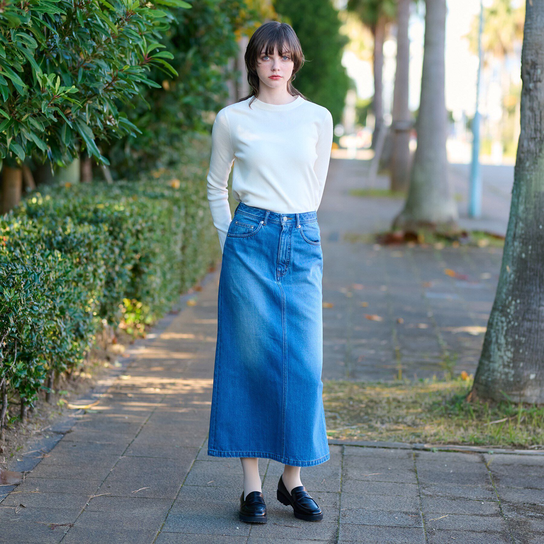 DRESSTERIOR「【ウォッシャブル】コットンフルニードルプルオーバーニット」|ニット・セーター|