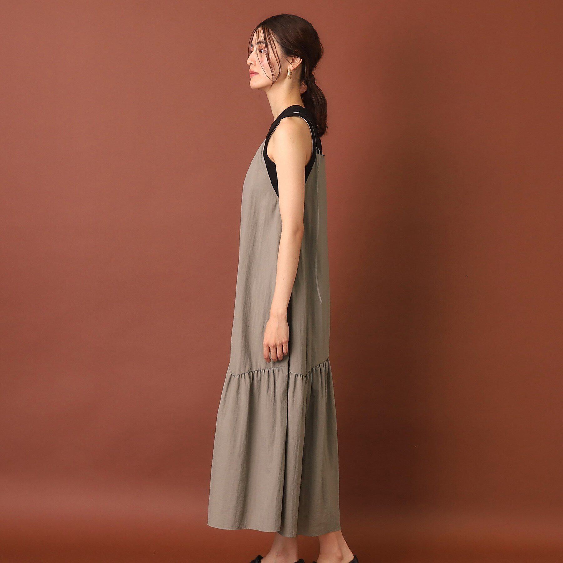 DRESSTERIOR「【接触冷感/撥水】タフタキャミワンピース」|ワンピース|