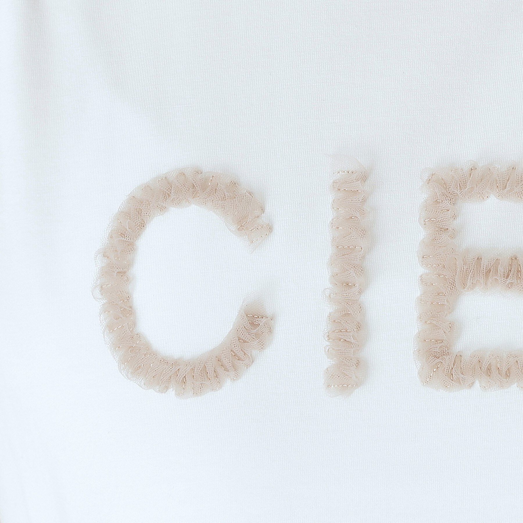 DRESSTERIOR「クリア天竺チュールCIELロゴTシャツ」|Tシャツ・カットソー|