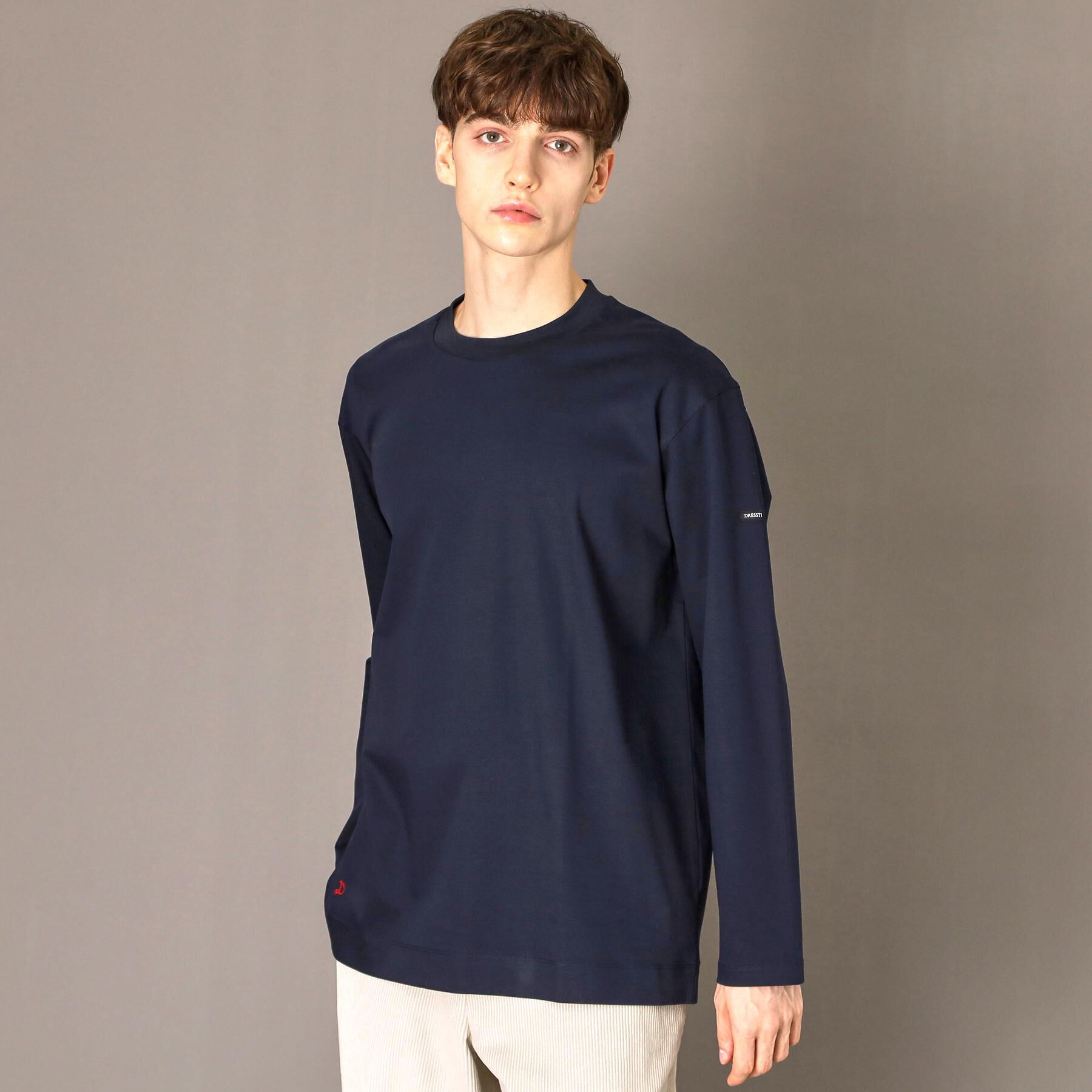 DRESSTERIOR「【接触冷感/抗菌防臭/消臭】ICE CLEAR COTTON クルーネックロンT」|Tシャツ・カットソー|