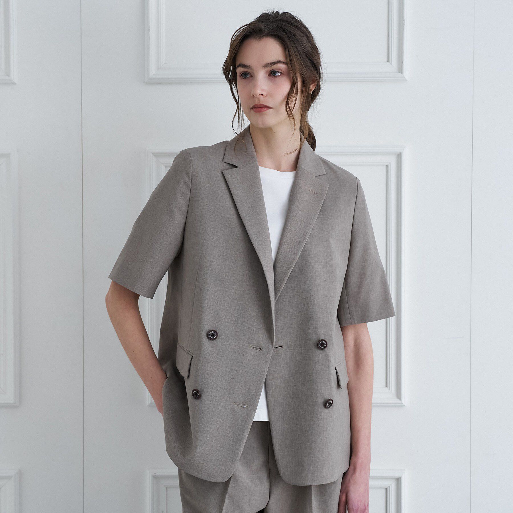 DRESSTERIOR「【otonaMUSE5月号掲載/セットアップ可】ウォッシャブルイージーサマージャケット」|テーラードジャケット|