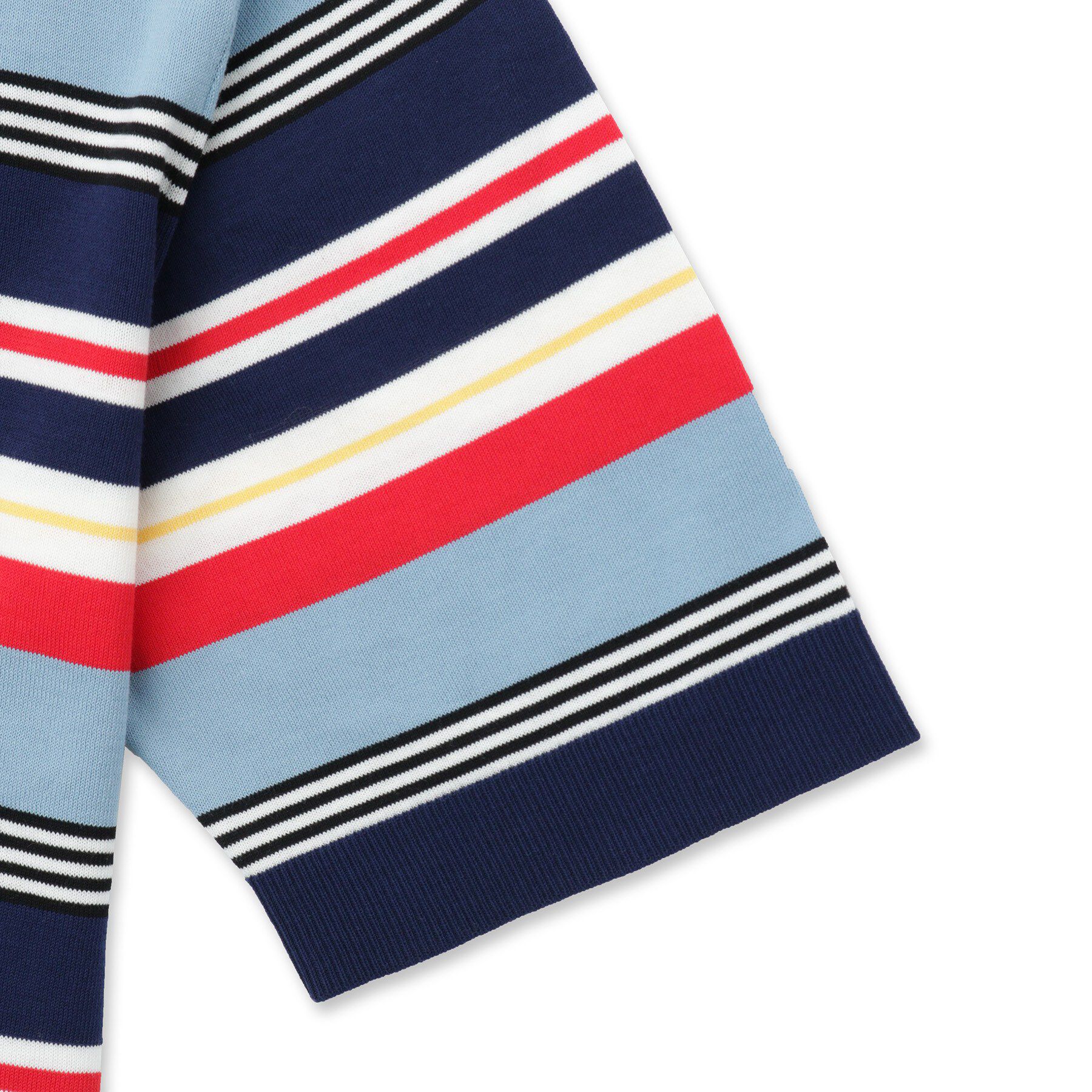 DRESSTERIOR「【ウォッシャブル】コットンシルク マルチボーダーニット」|ニット・セーター|