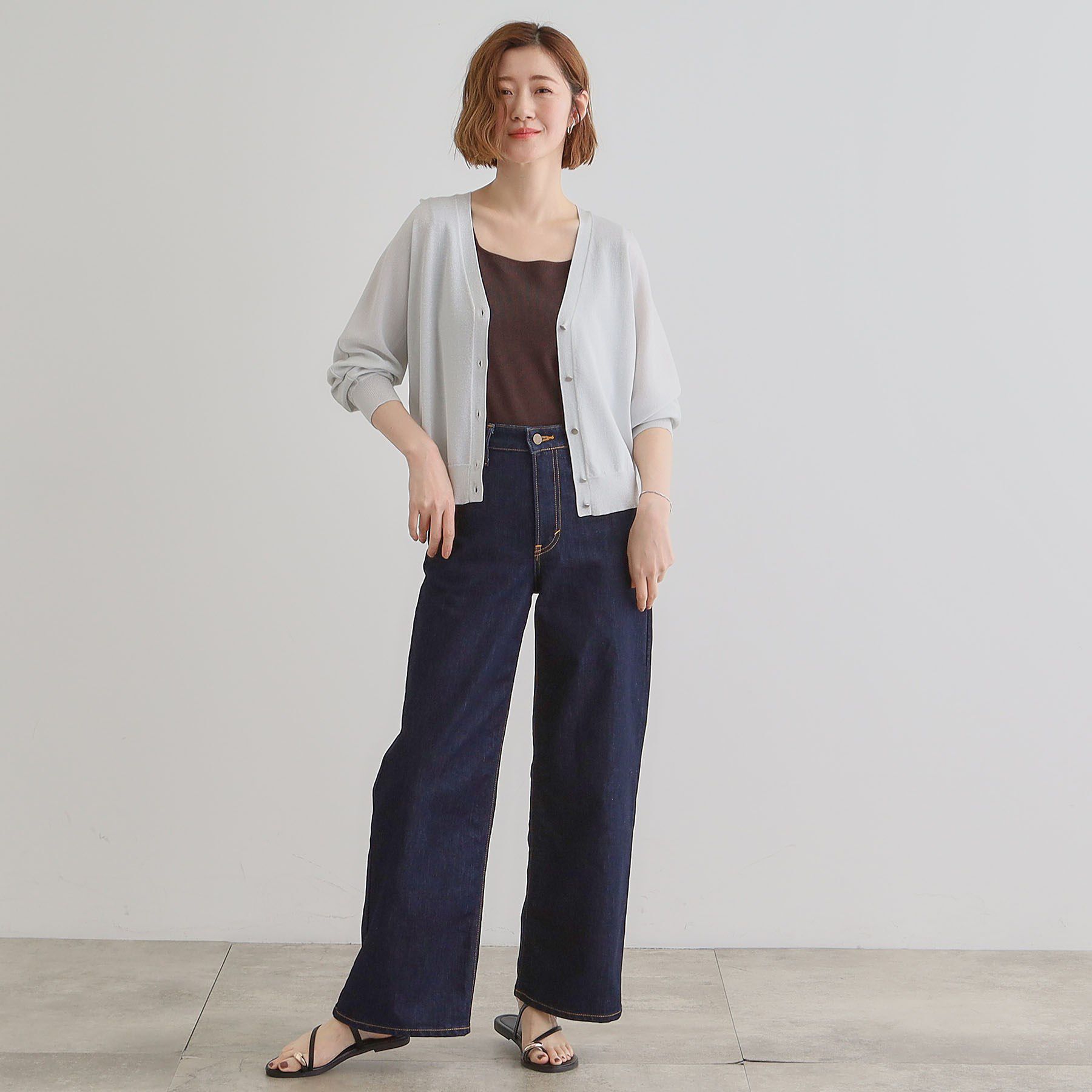 grove「【UV／冷感／抗ピル】ラメドルマンカーディガン」|カーディガン|