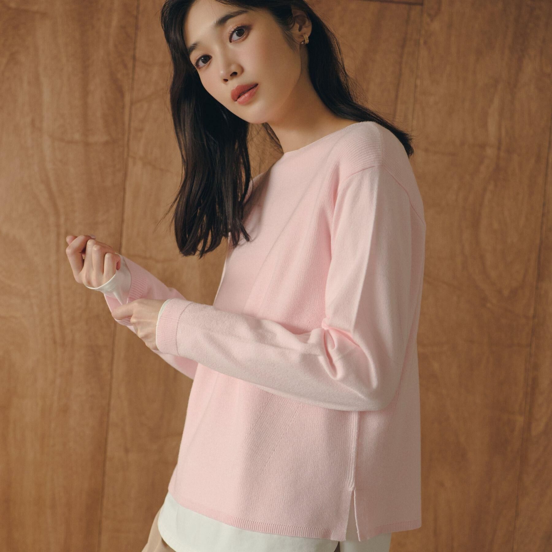 grove「高評価！【洗濯機OK】ベーシックニット【毛玉軽減】」|ニット・セーター|