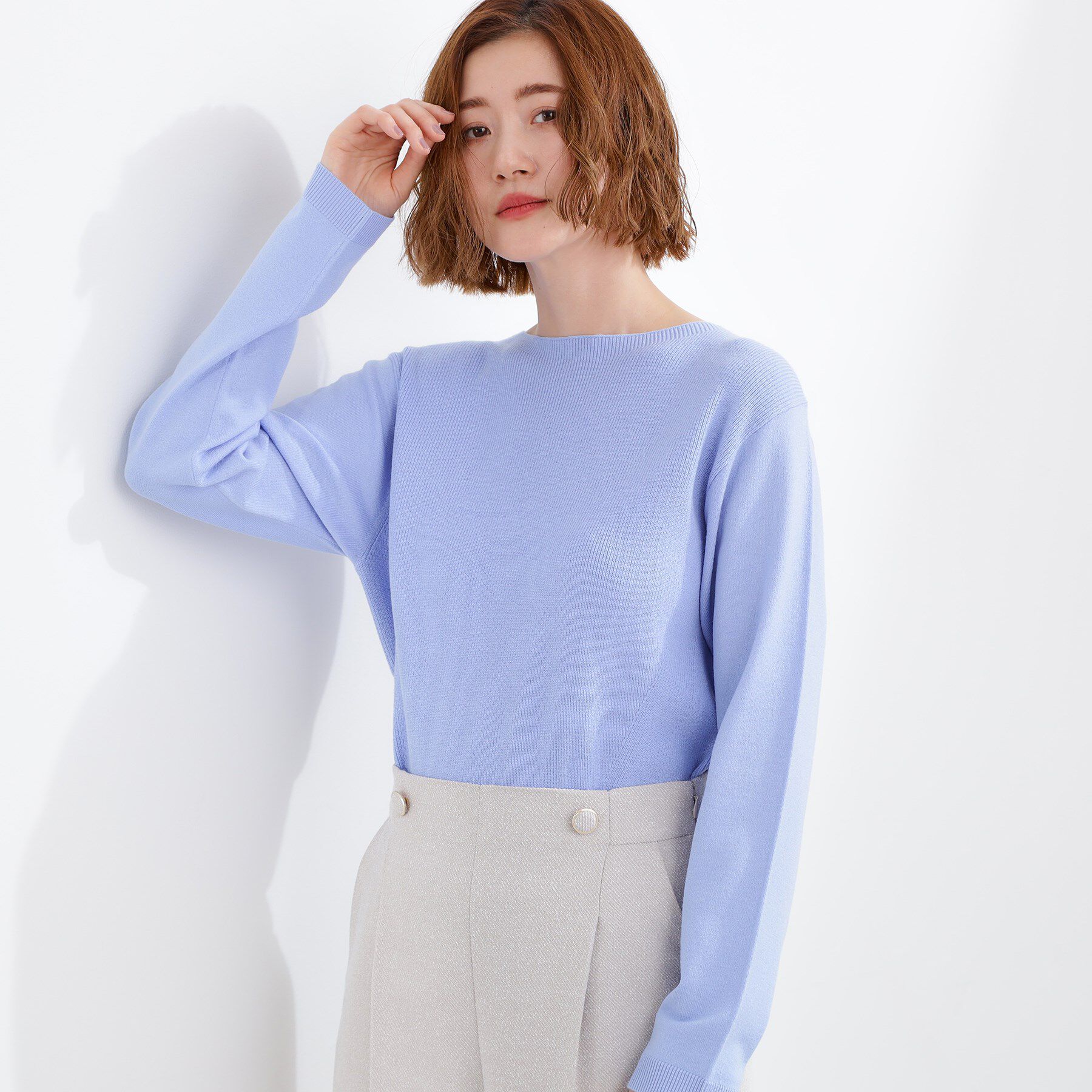 grove「高評価！【洗濯機OK】ベーシックニット【毛玉軽減】」|ニット・セーター|