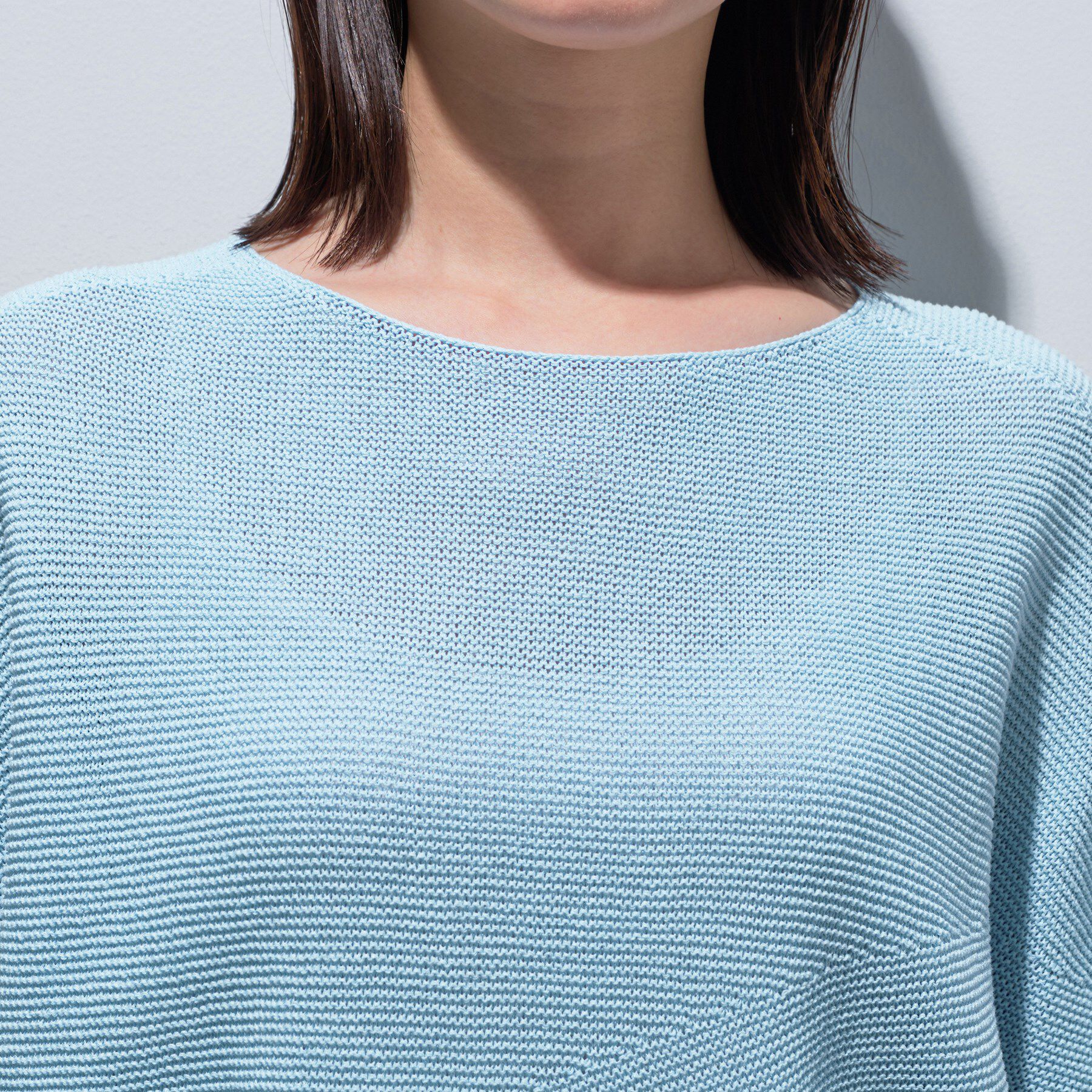 INDIVI「【洗える／清涼感】コクーンシルエットニット」|ニット・セーター|