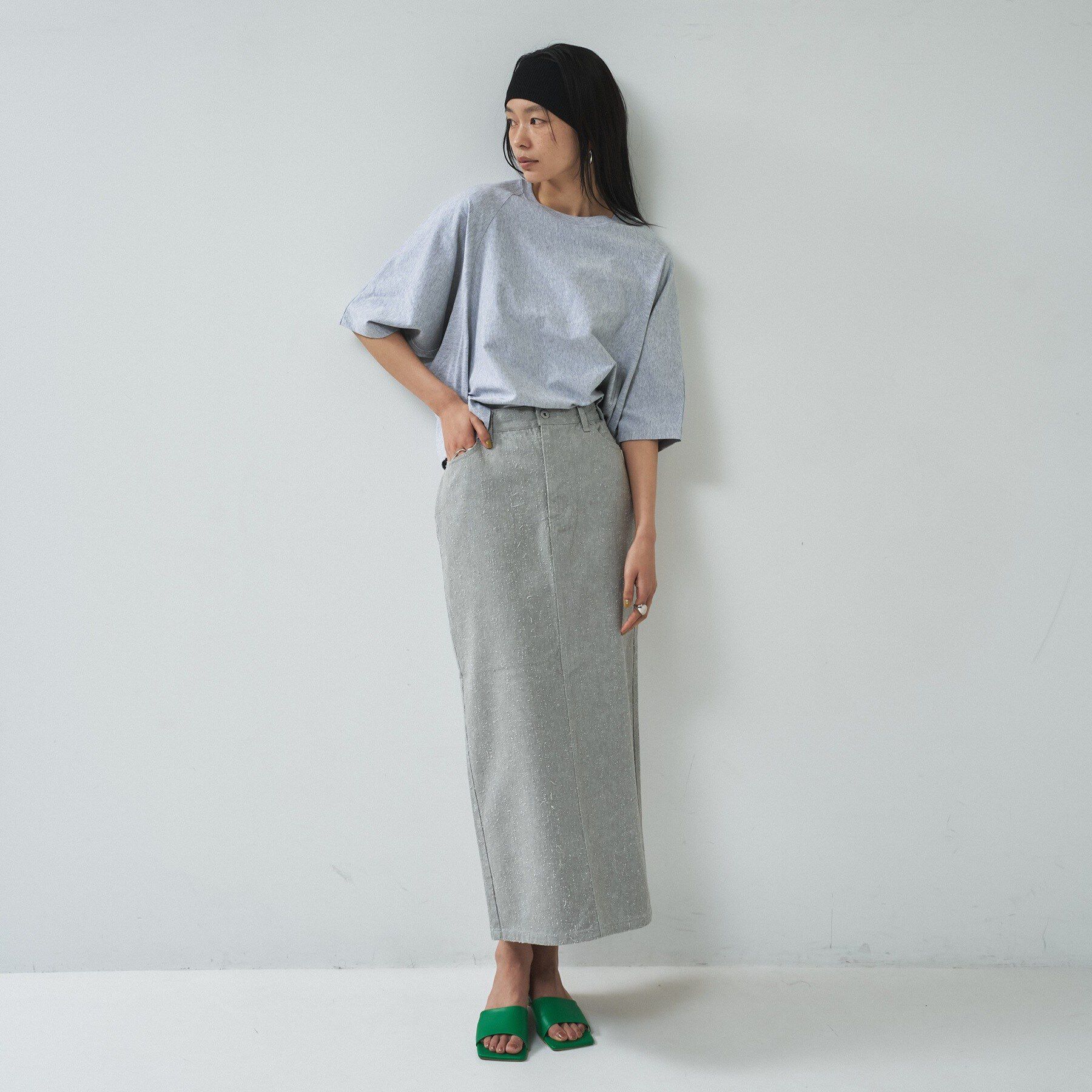 GALLEST「グレイニーコットンタイトスカート」|スカート|