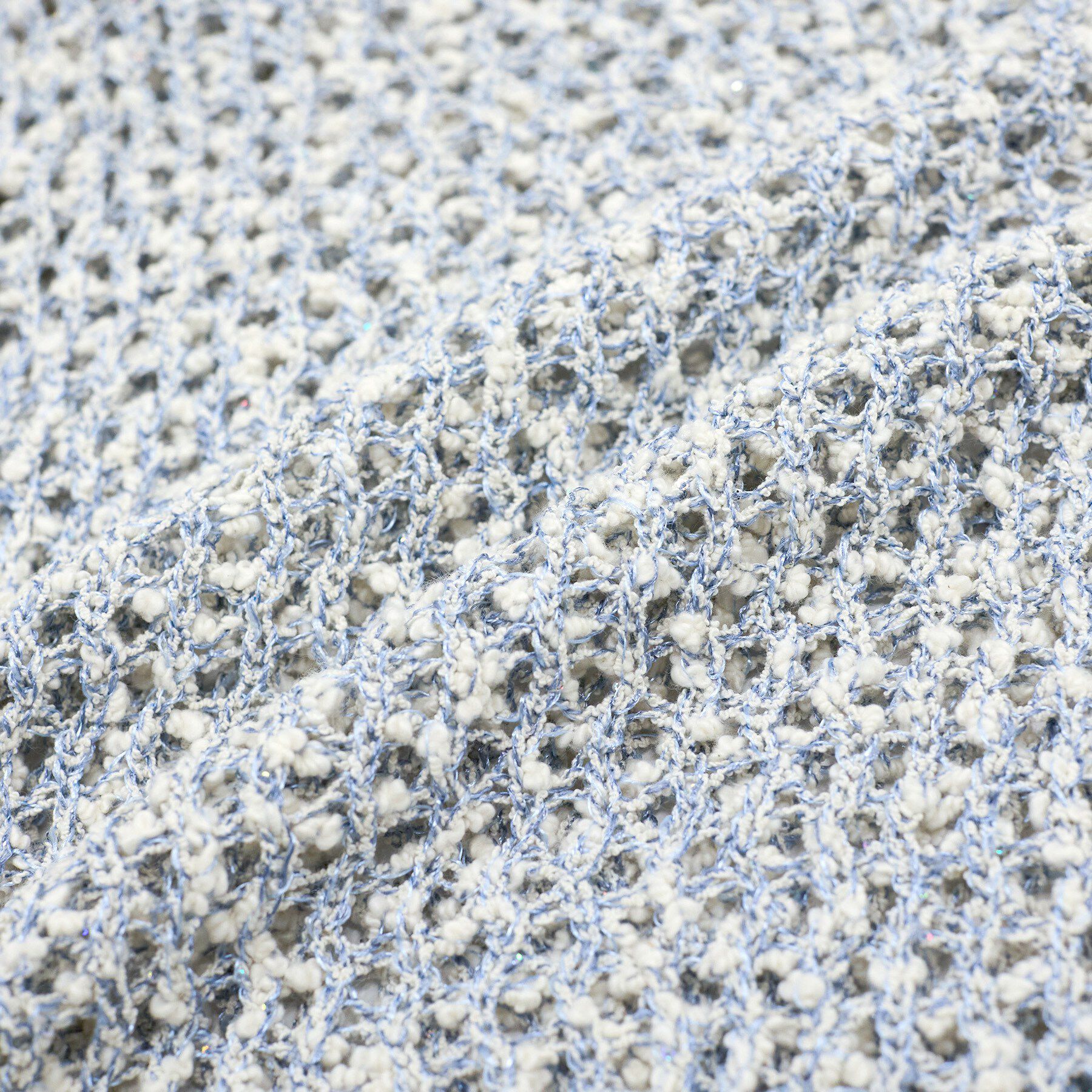 INDIVI「【洗える／ラメ混／5分袖】イタリア糸ファンシーヤーンニット」|ニット・セーター|