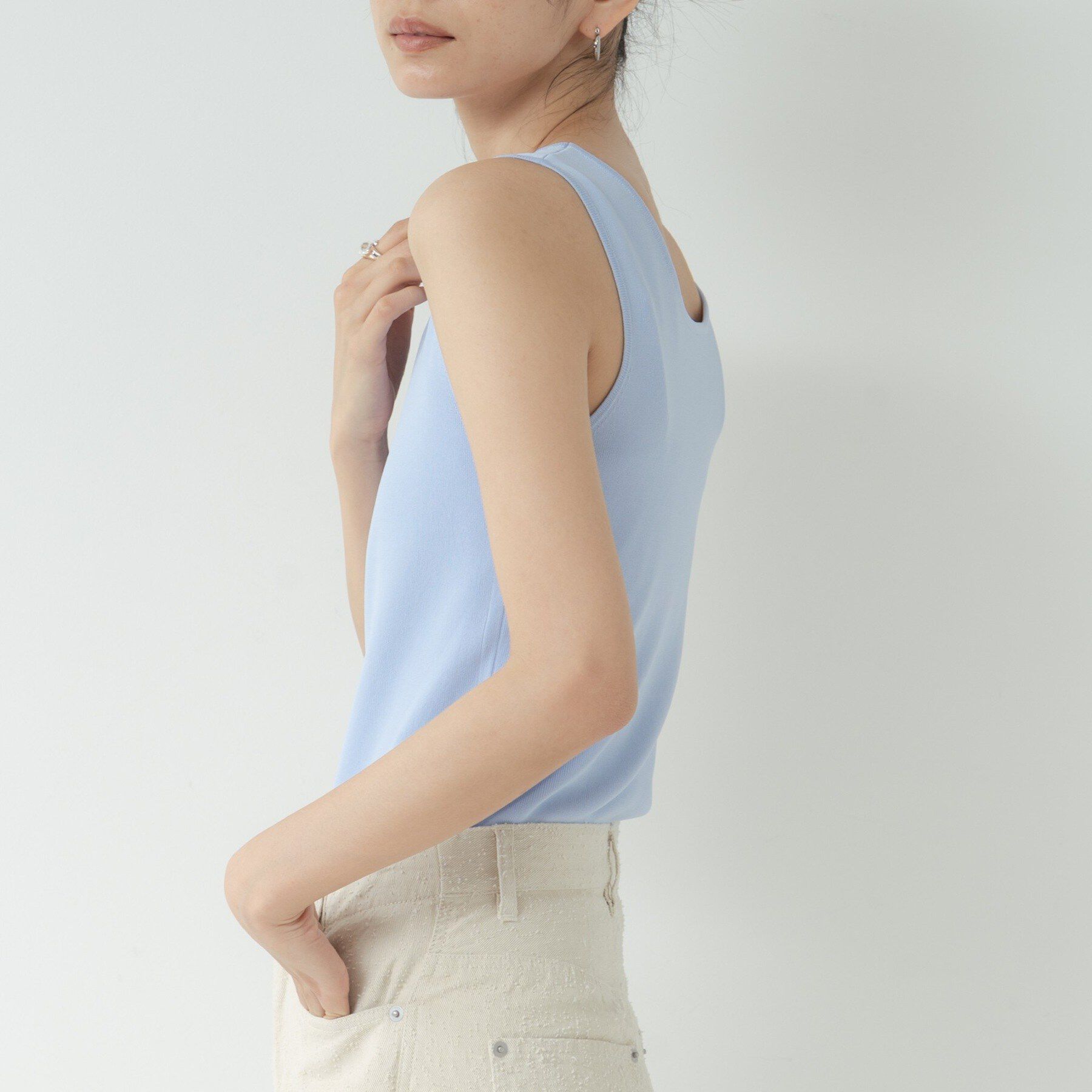 GALLEST「スクエアニットタンク」|ニット・セーター|