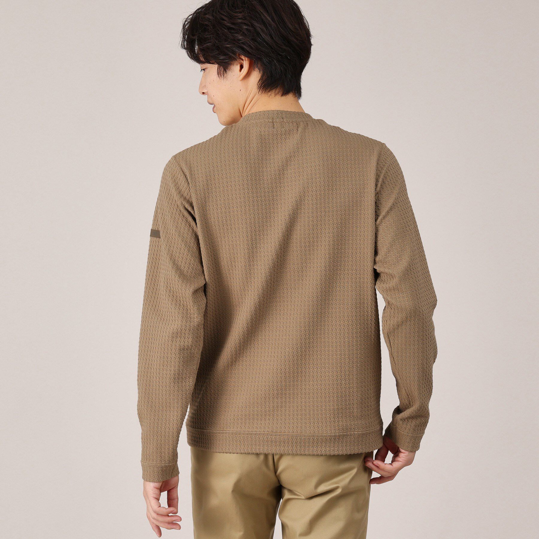 TAKEO KIKUCHI「【Made in JAPAN】千鳥柄 ストレッチ プルオーバー」|Tシャツ・カットソー|