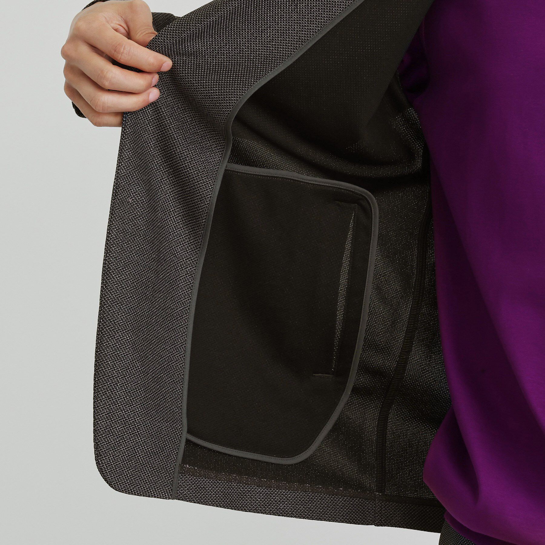 TAKEO KIKUCHI「【尾州織】後染め ドビーメッシュ ショール羽織り」|カーディガン|