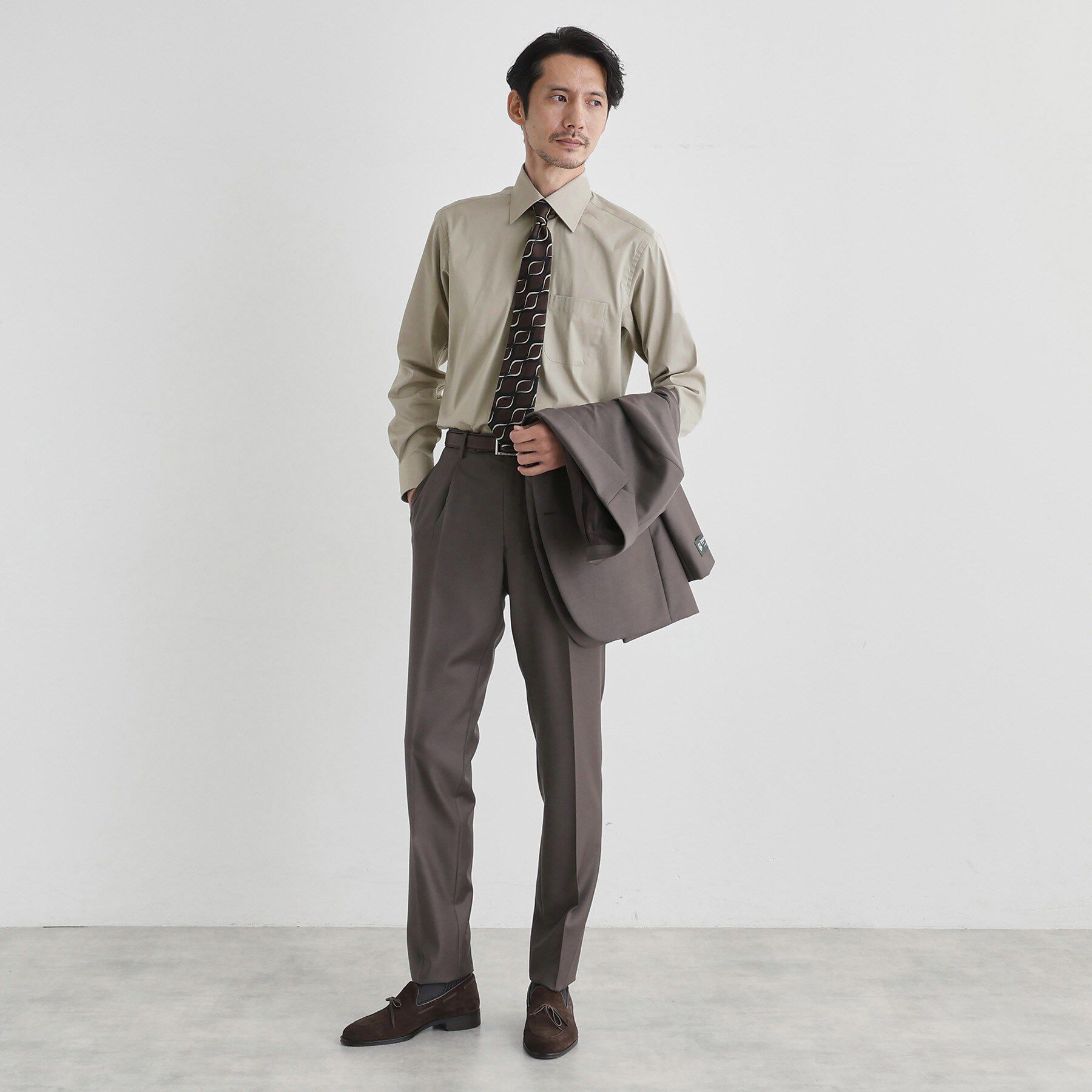 TAKEO KIKUCHI「ストレッチ ワイドカラー シャツ」|シャツ・ブラウス|