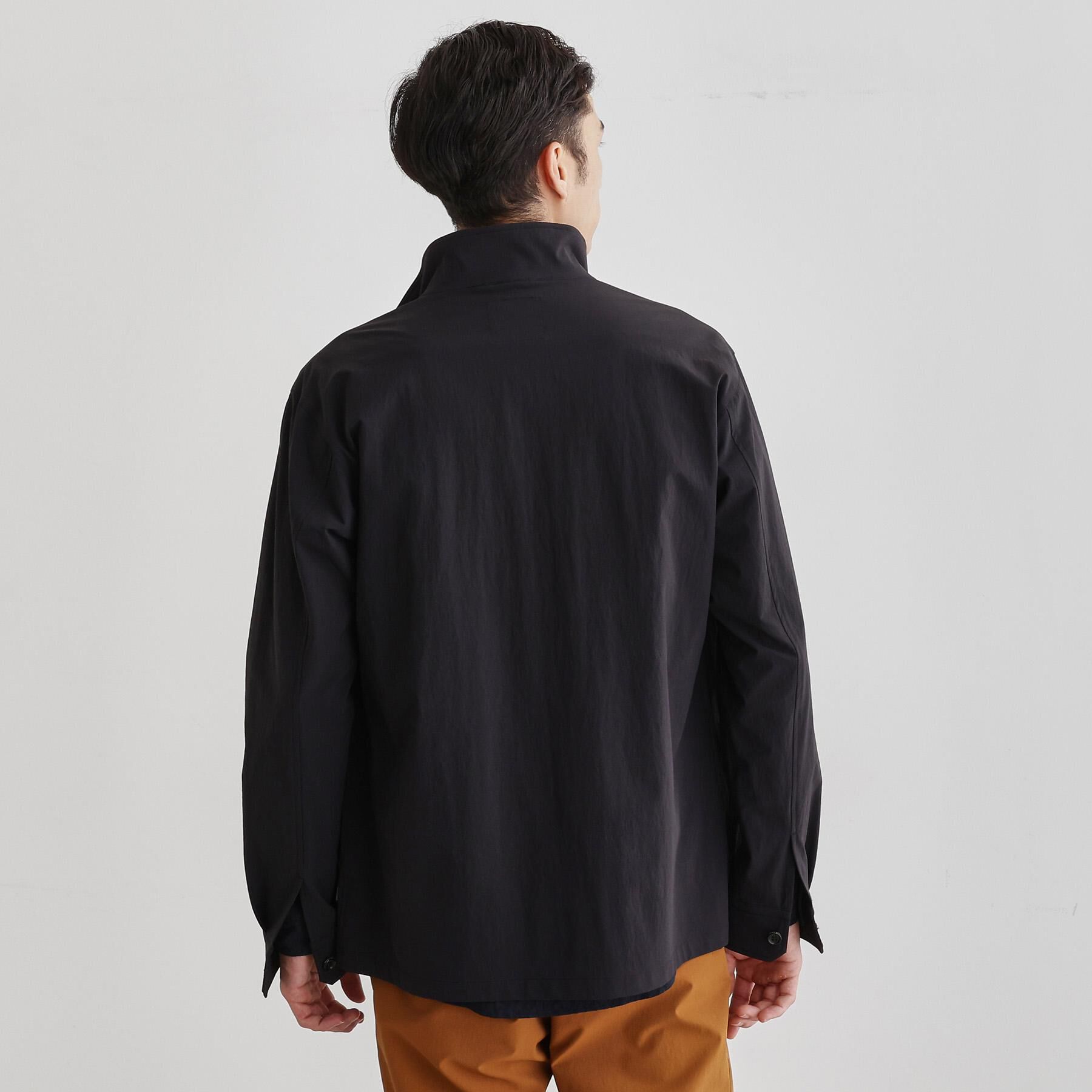 TAKEO KIKUCHI「【3D ナイロン ストレッチ】スタンドカラー シャツブルゾン」|ブルゾン・スタジャン|