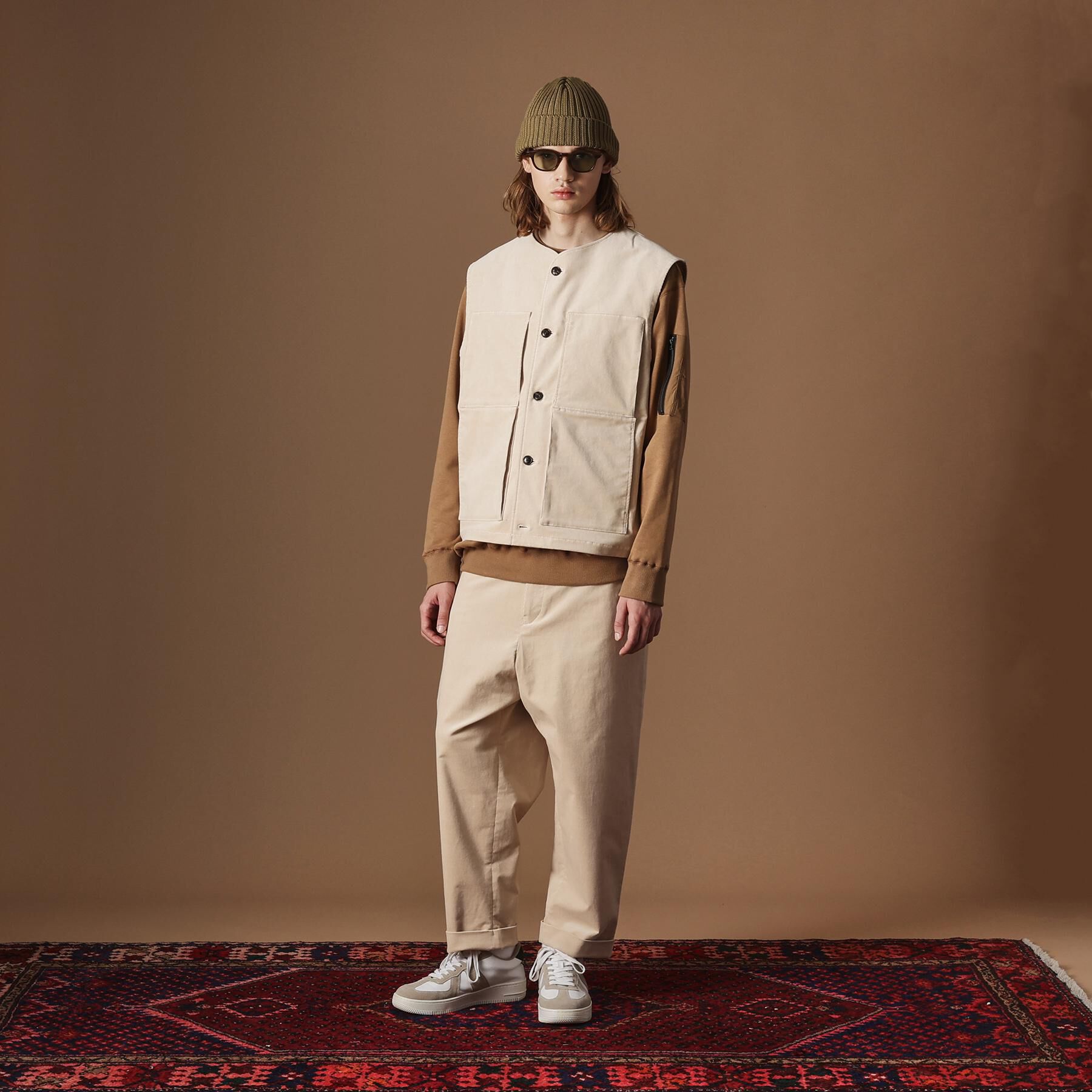 40CARATS&525「【Sサイズ～】コーデュロイ4パッチポケットヴェスト」|ベスト・ジレ|