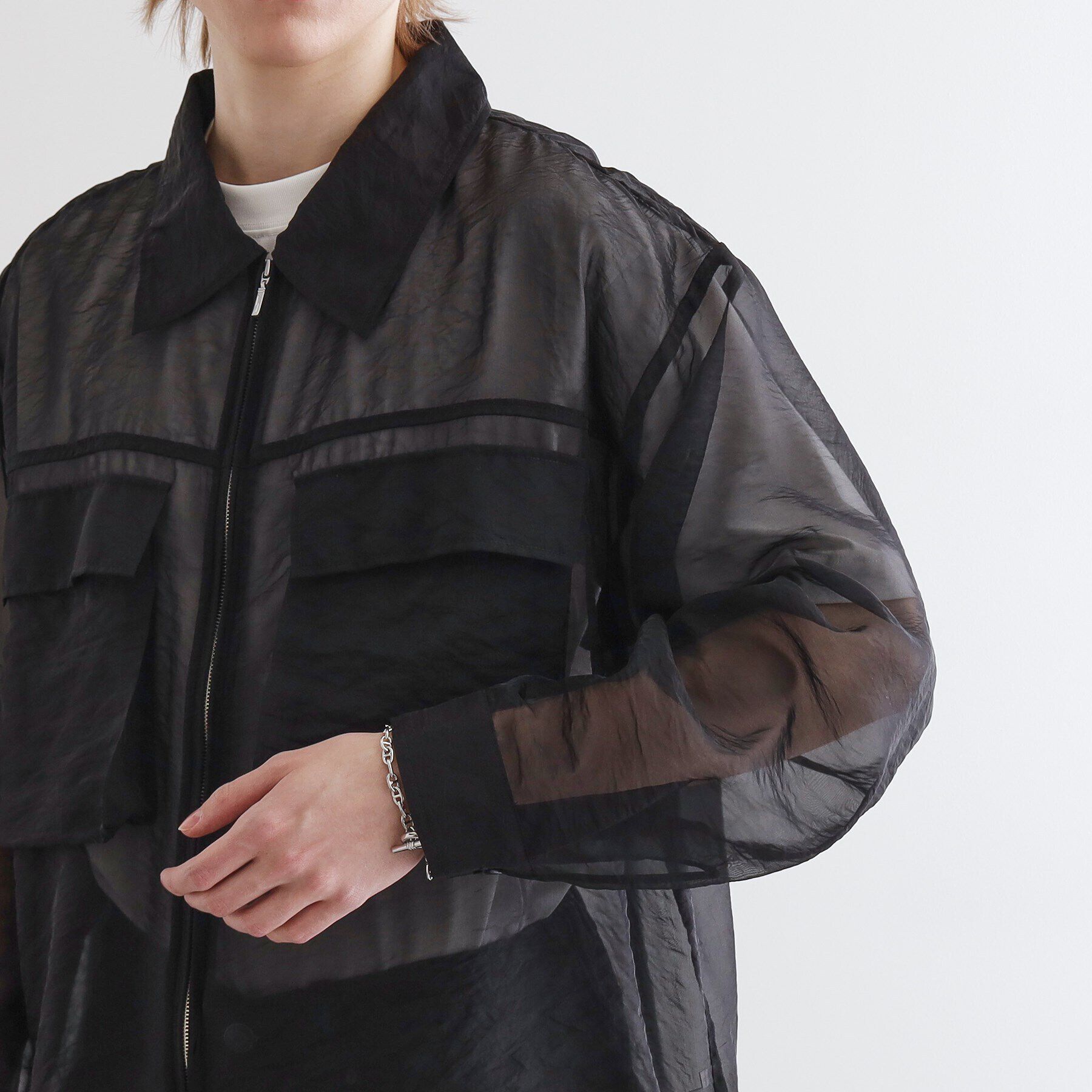 tk.TAKEO KIKUCHI「シアーシャツアウター」|シャツ・ブラウス|