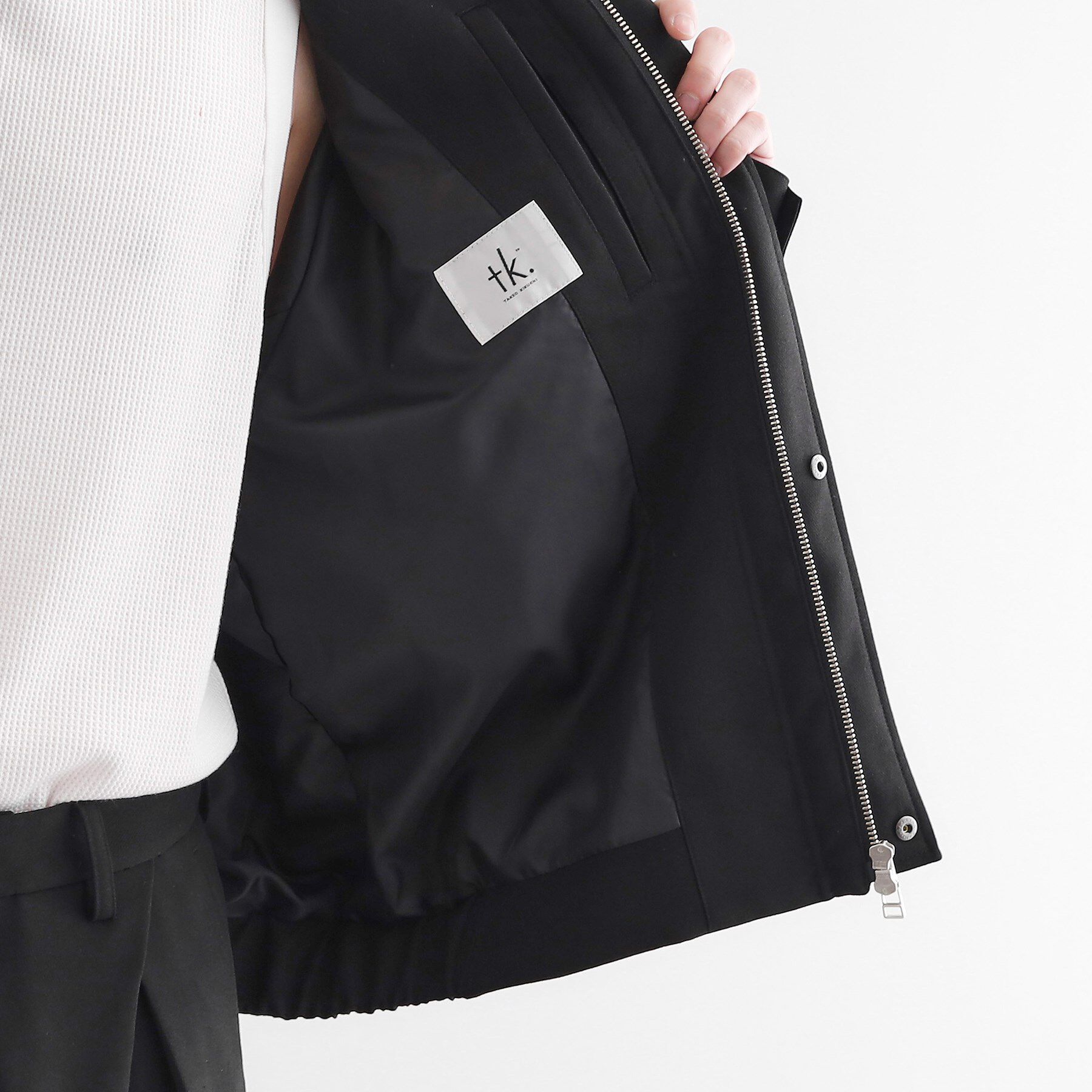 tk.TAKEO KIKUCHI「カーブシームフライトブルゾン」|ブルゾン・スタジャン|