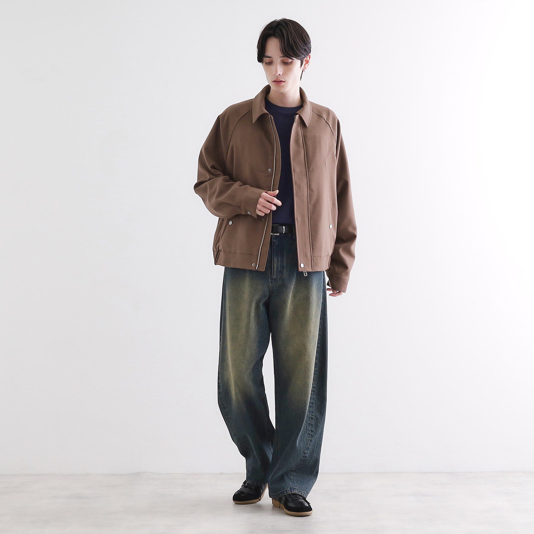 tk.TAKEO KIKUCHI「カーブシームフライトブルゾン」|ブルゾン・スタジャン|