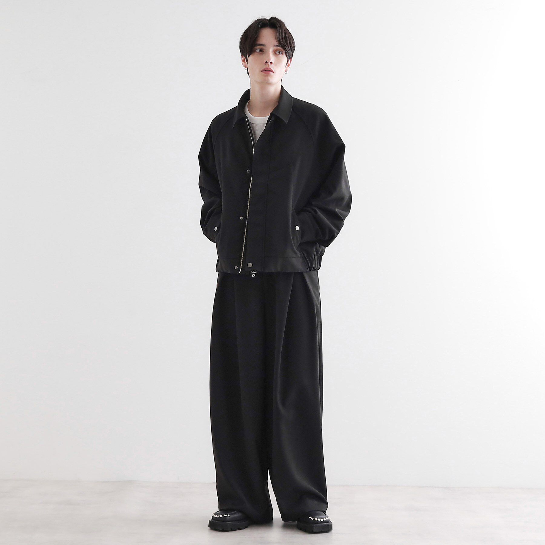 tk.TAKEO KIKUCHI「カーブシームフライトブルゾン」|ブルゾン・スタジャン|