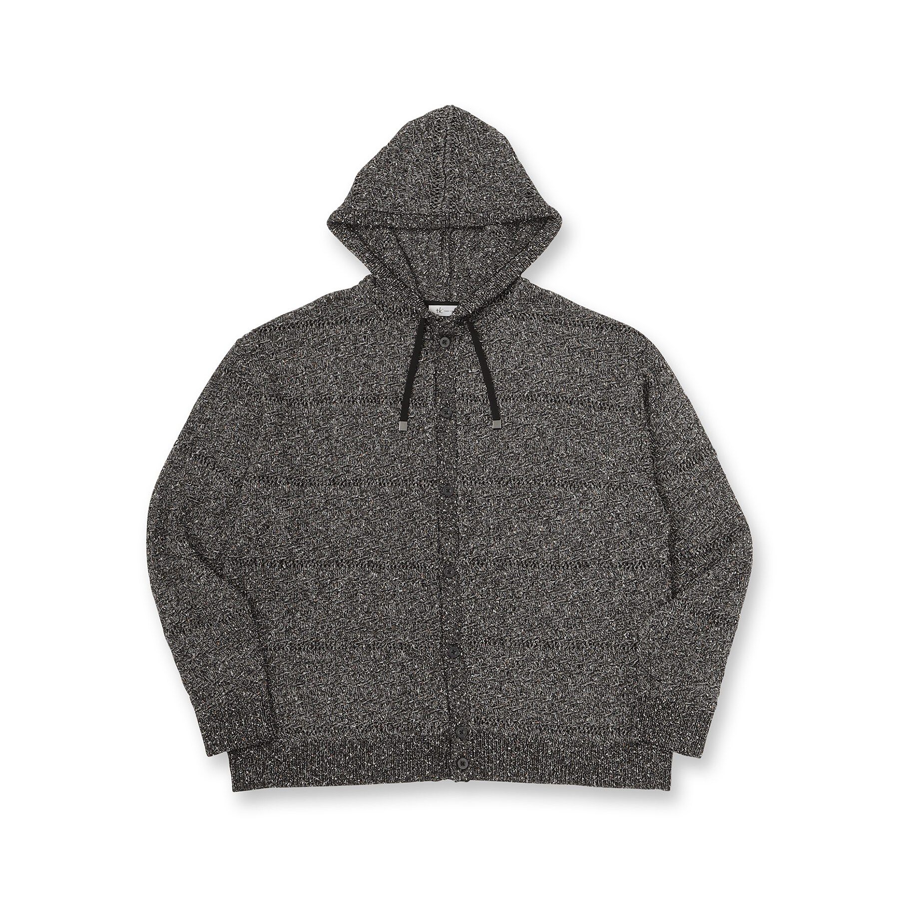 tk.TAKEO KIKUCHI「パターンドメッシュニットパーカー」|ニット・セーター|