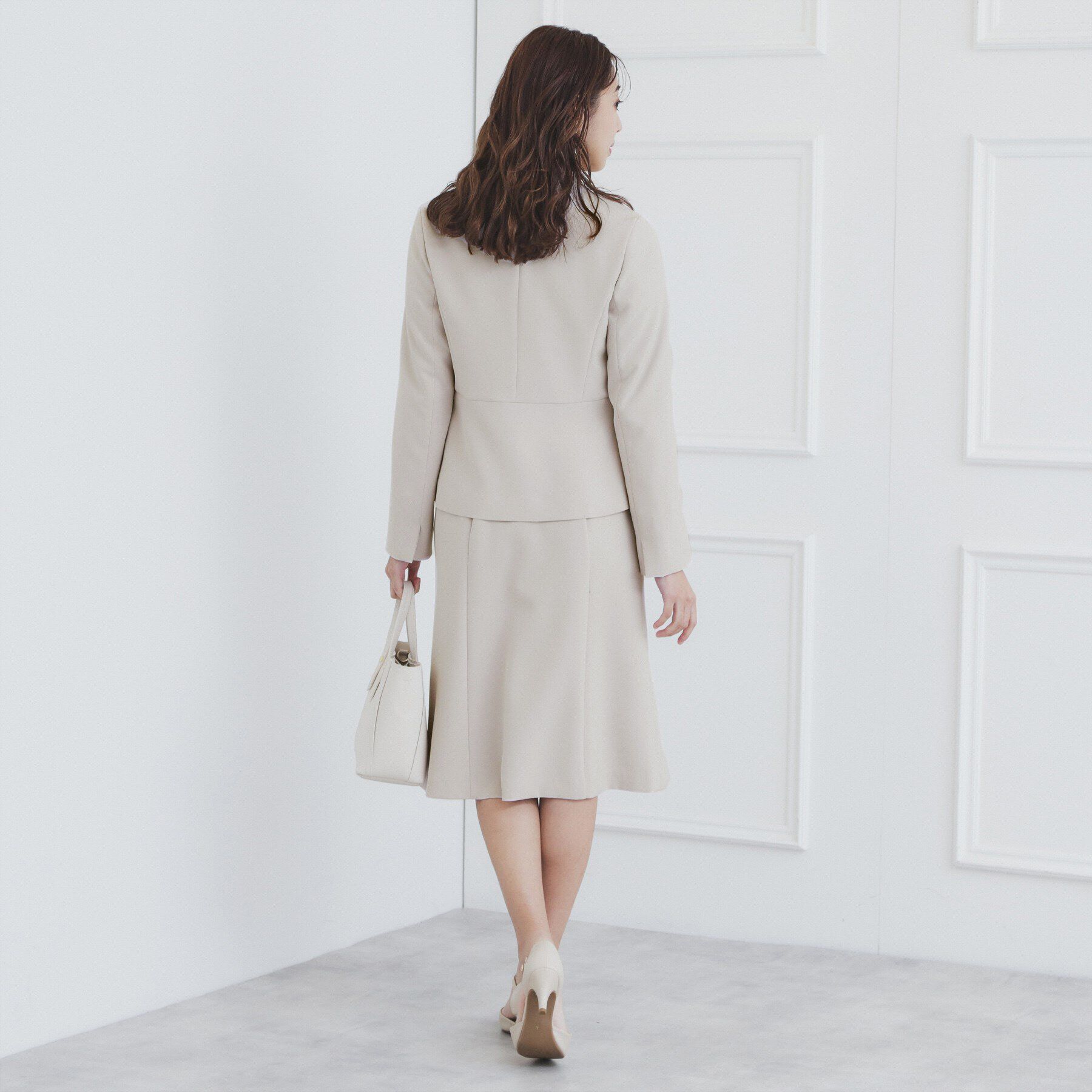 index「《通勤/セットアップ対応》多機能ノーカラージャケット【洗濯機洗い可/防シワ/抗ピル/ストレッチ】」|ノーカラージャケット|