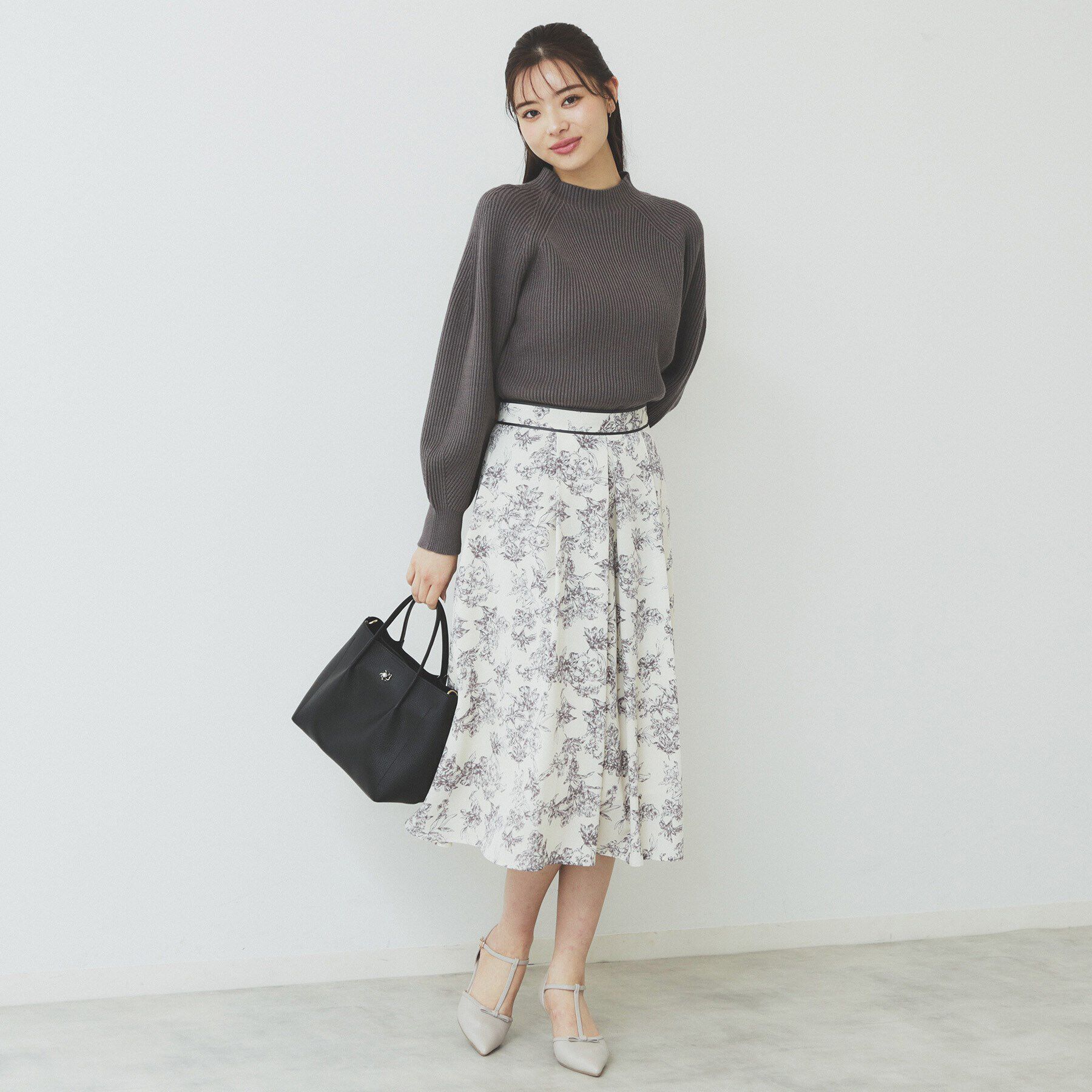 index「ラグランスリーブリブニット【洗濯機洗い可】」|ニット・セーター|