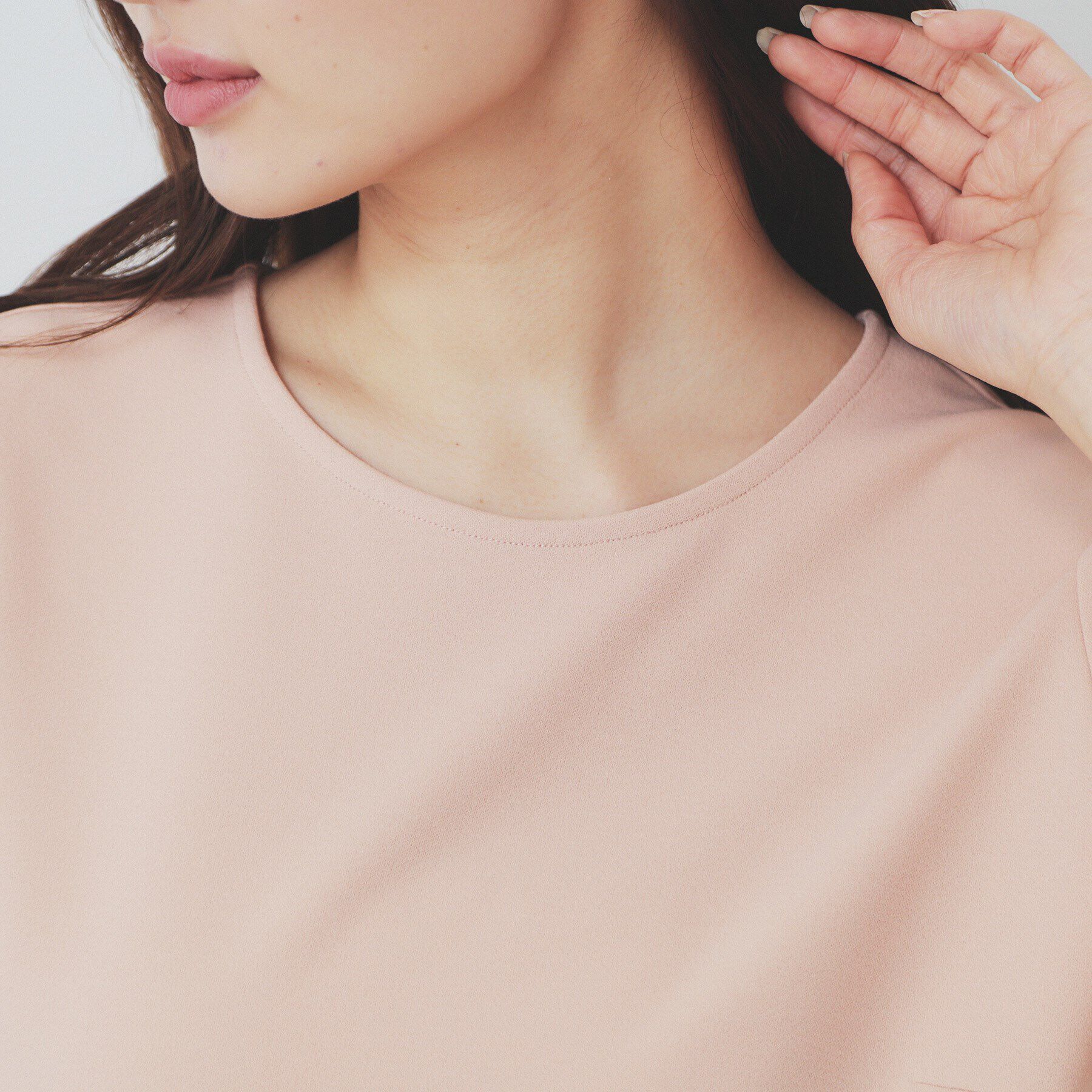 index「カットジョーゼットドッキングペプラムトップス【洗濯機可】」|Tシャツ・カットソー|