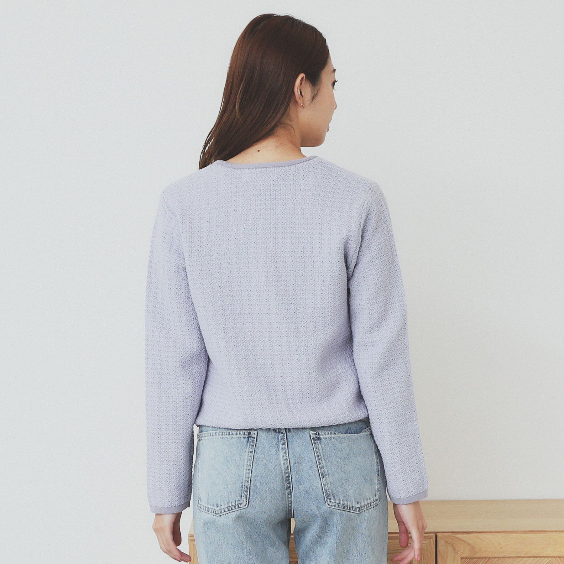 index「コットンカノコカーディガン【洗濯機洗い可】」|カーディガン|