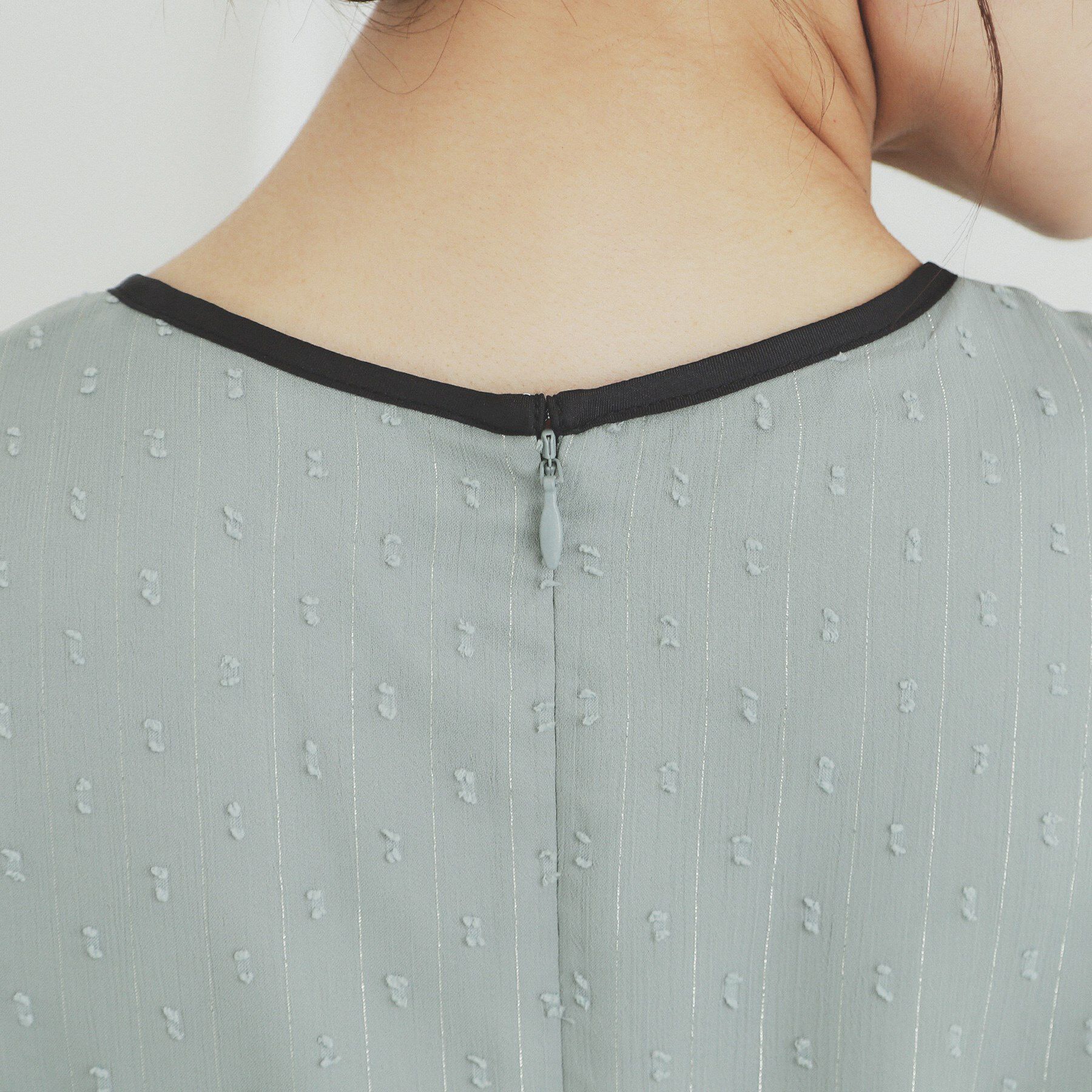 index「フィット＆フレアバイカラーワンピース【洗濯機洗い可/イージーアイロン】」|ワンピース|