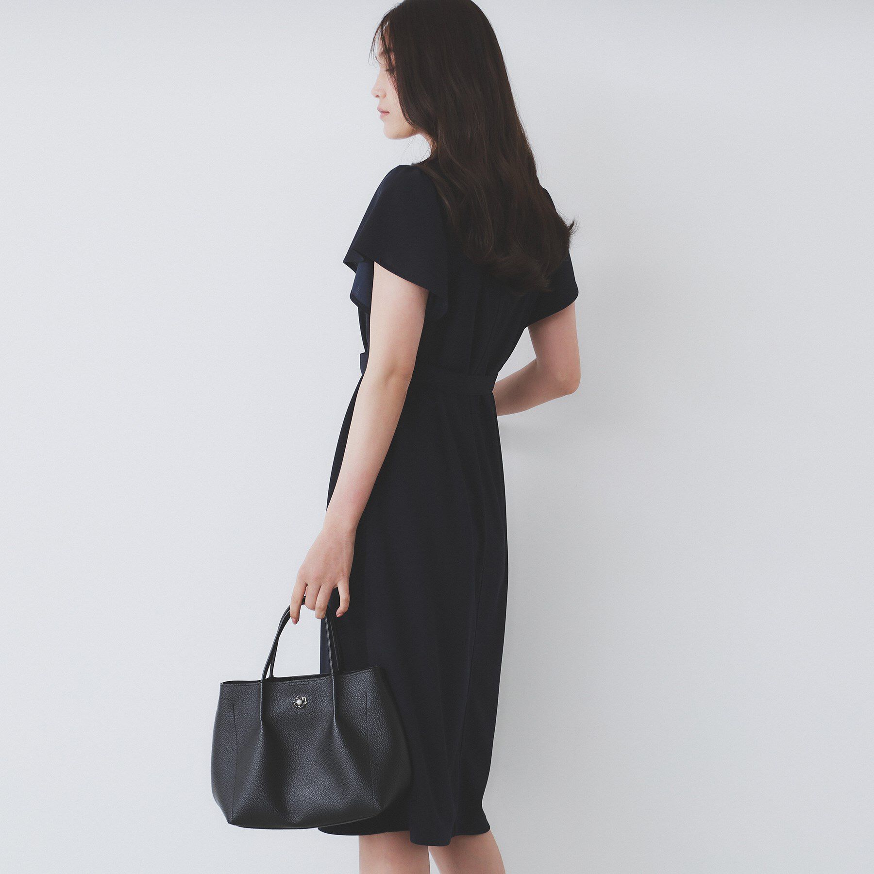 index「《S-3Lサイズ》フリルスリーブワンピース【洗濯機洗い可】」|ワンピース|