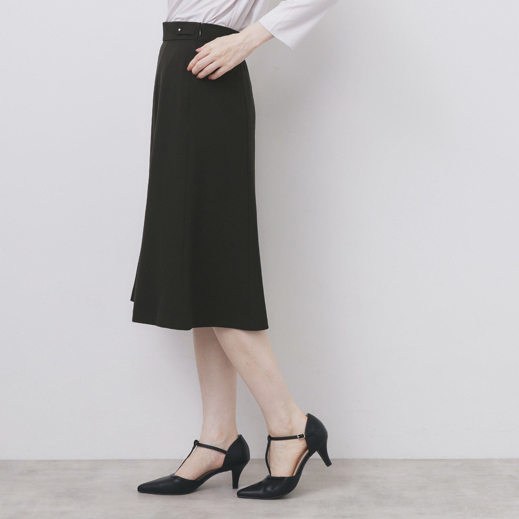 index「ストレッチフレアスカート/セットアップ対応【洗濯機洗い可/イージーアイロン/防シワ】」|スカート|