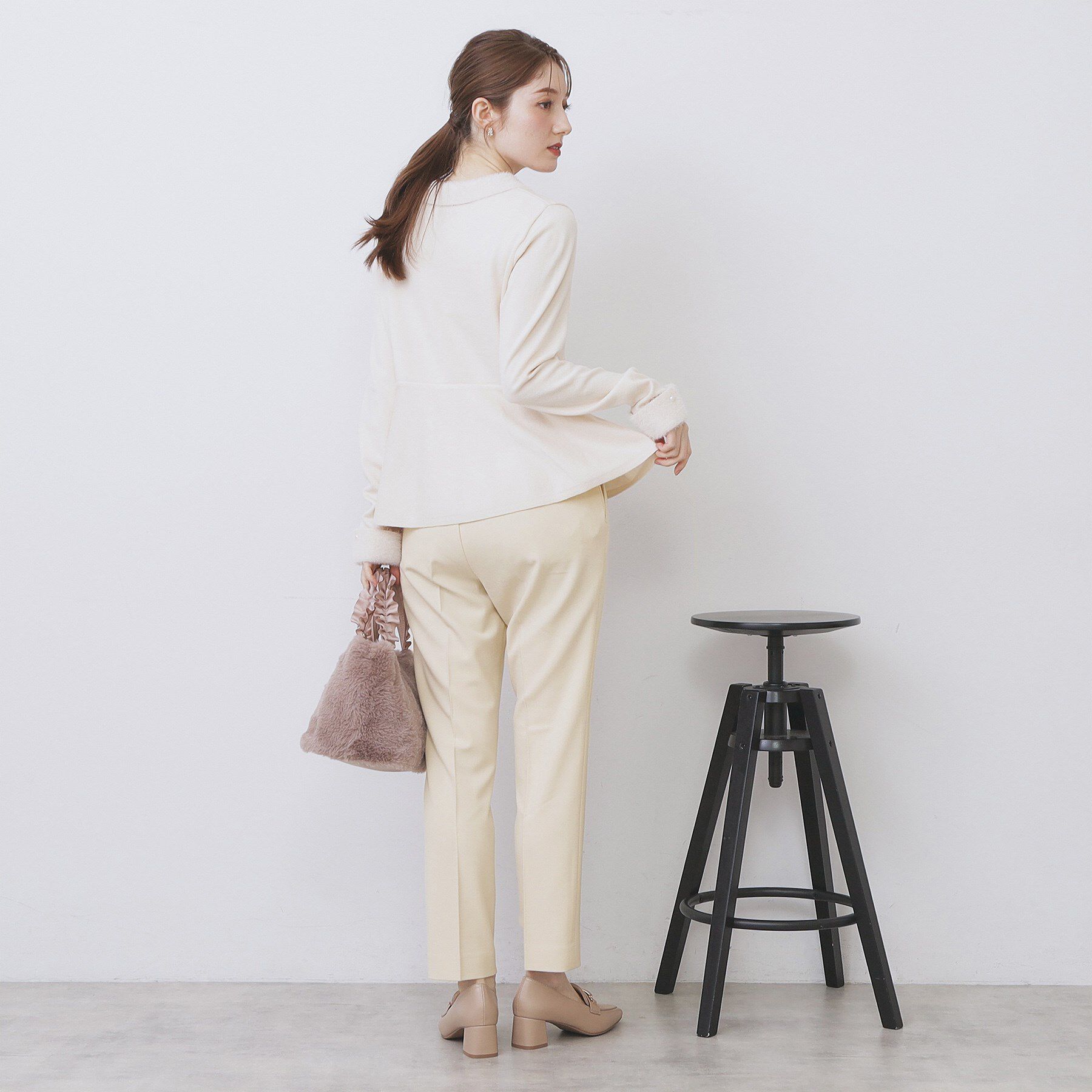 index「ウォームストレッチテーパードパンツ【洗濯機OK/防シワ/吸湿発熱】《XS～3L》」|その他|